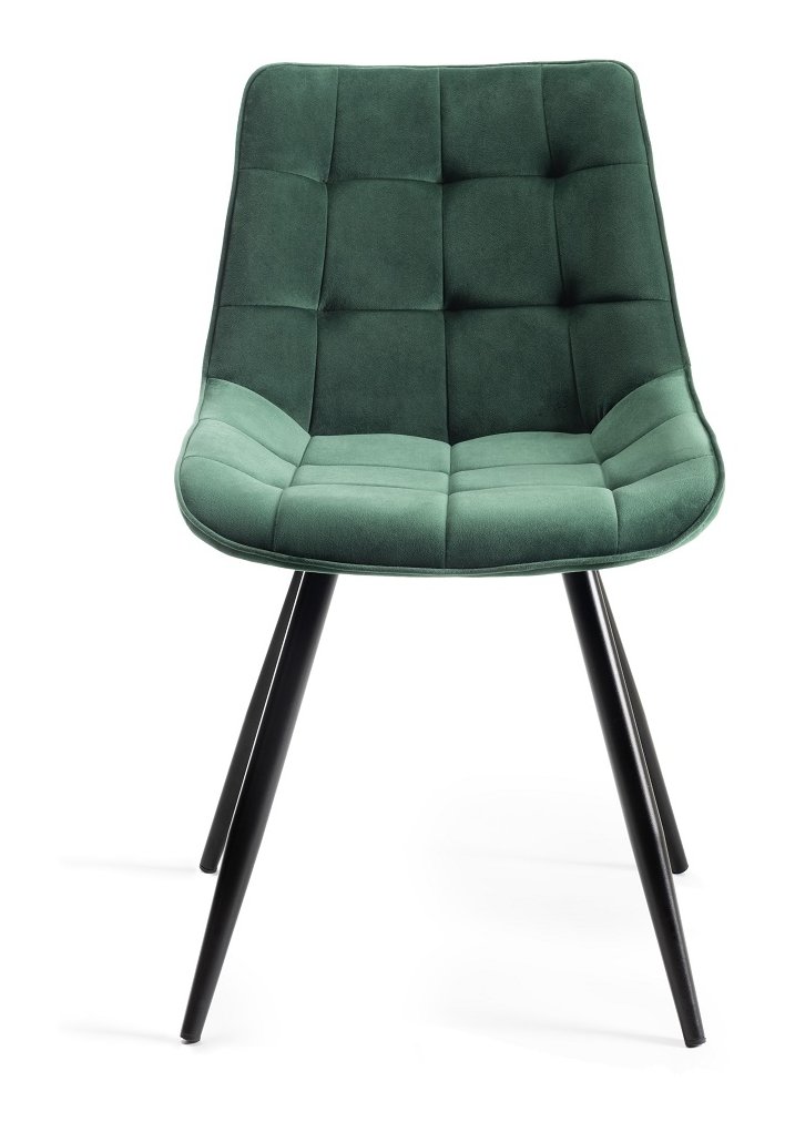 Seurat - Dining Chair in Green Velvet (Pair)