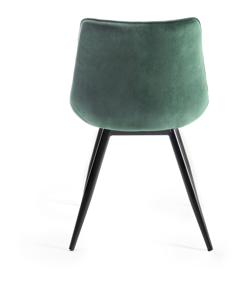 Seurat - Dining Chair in Green Velvet (Pair)