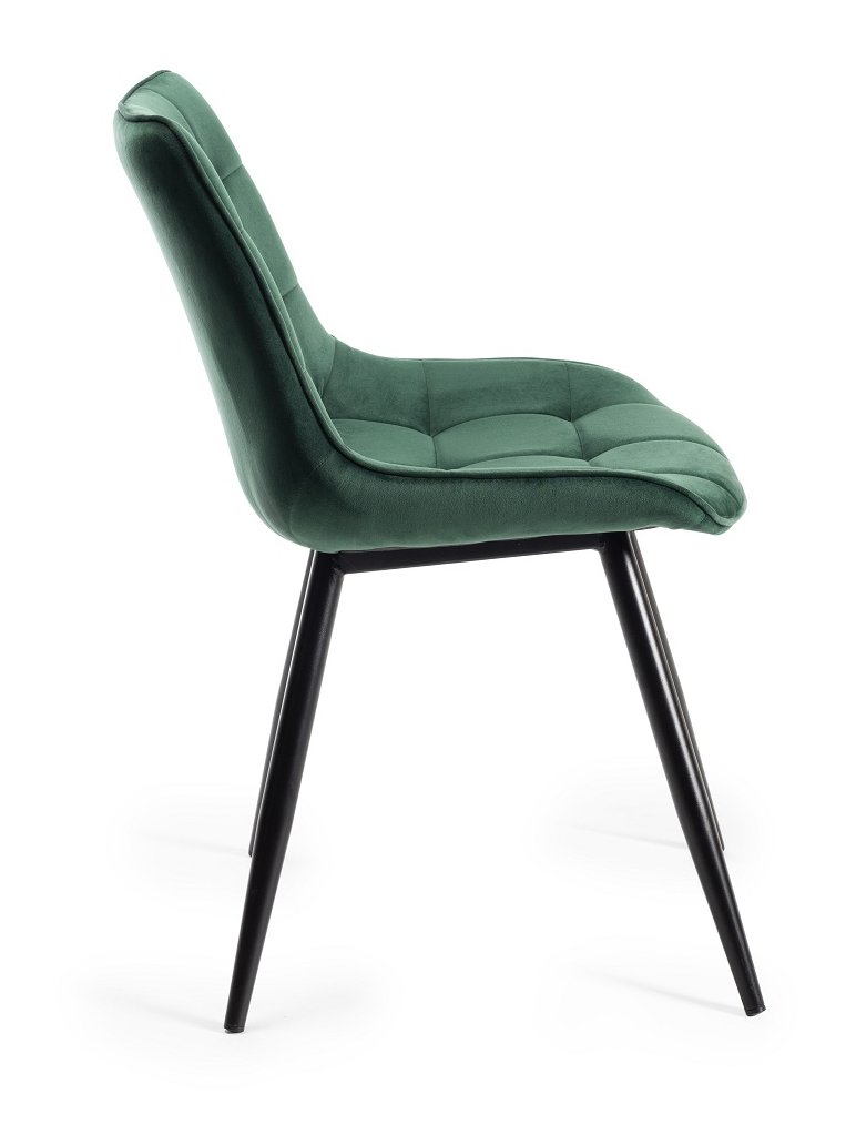 Seurat - Dining Chair in Green Velvet (Pair)