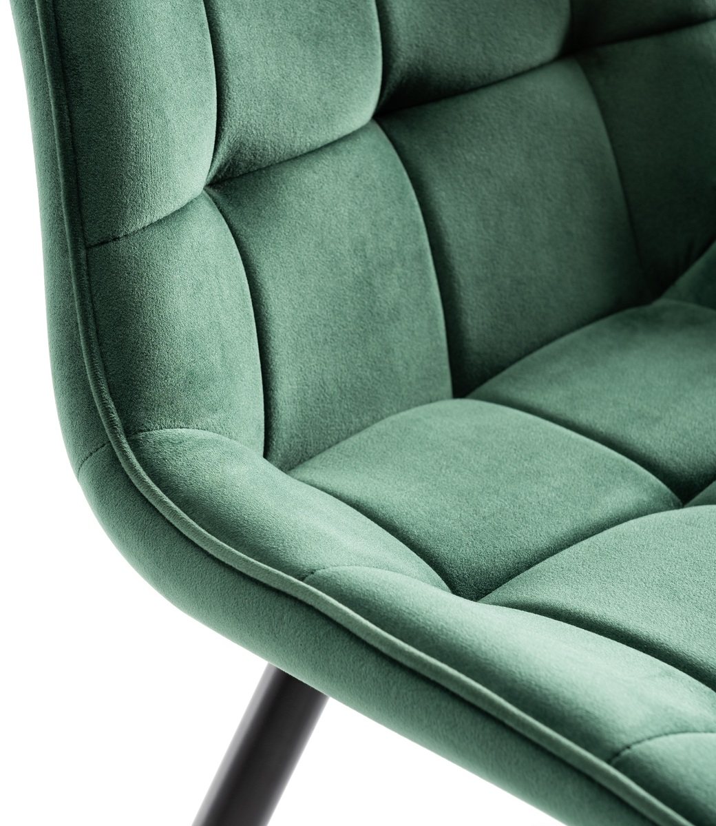 Seurat - Dining Chair in Green Velvet (Pair)
