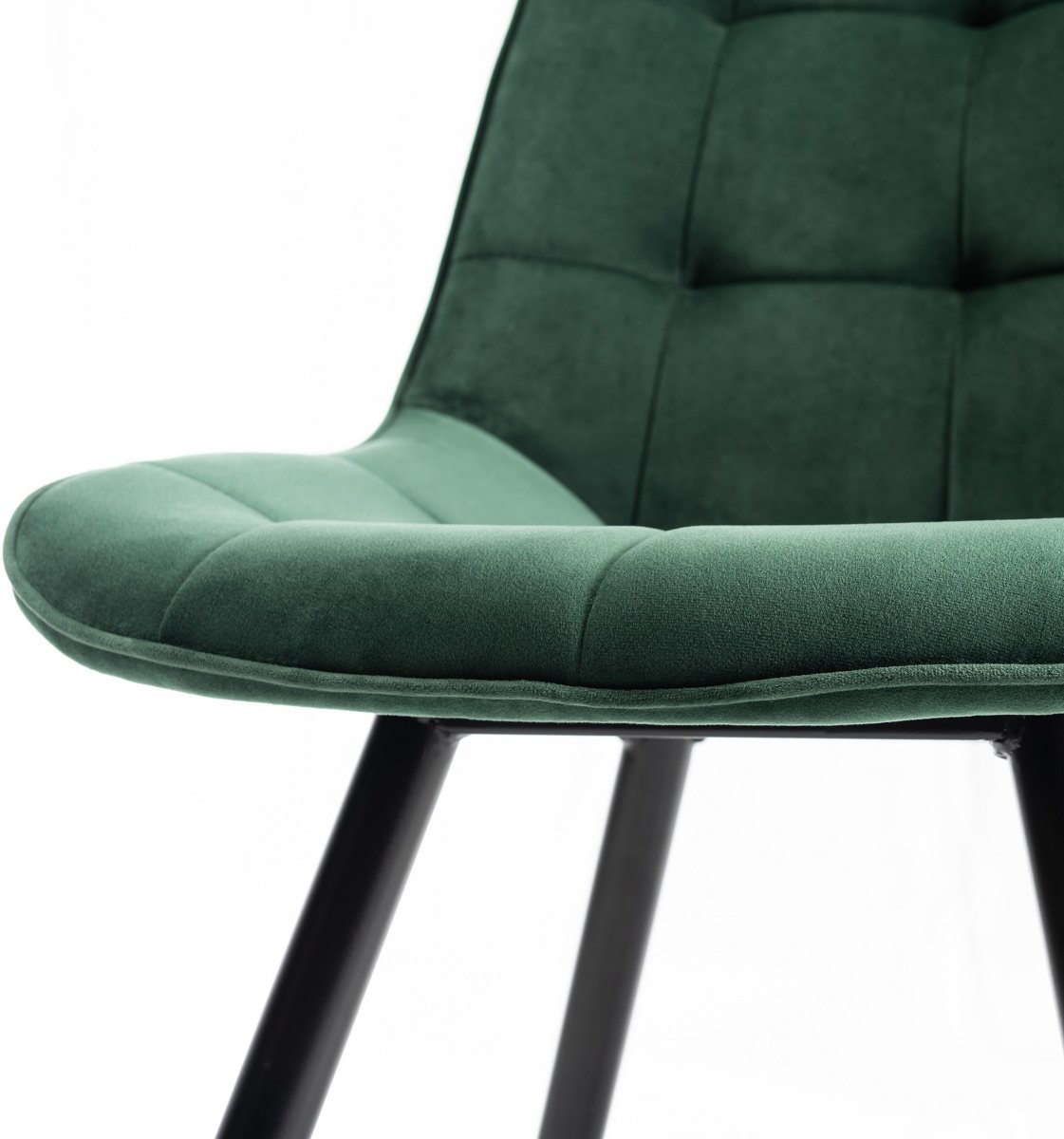 Seurat - Dining Chair in Green Velvet (Pair)