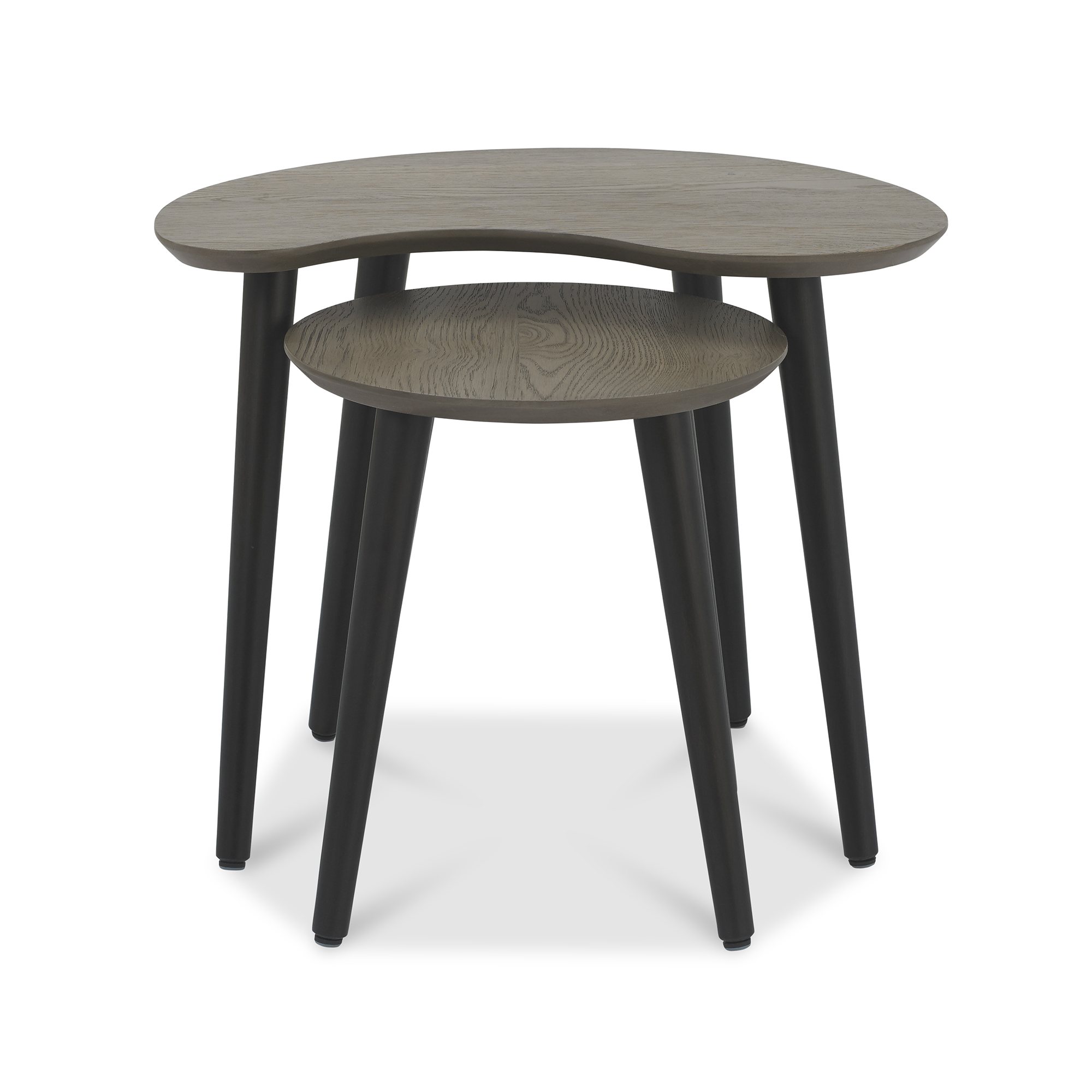 Tuxen - Weathered Oak Nest of Lamp Tables