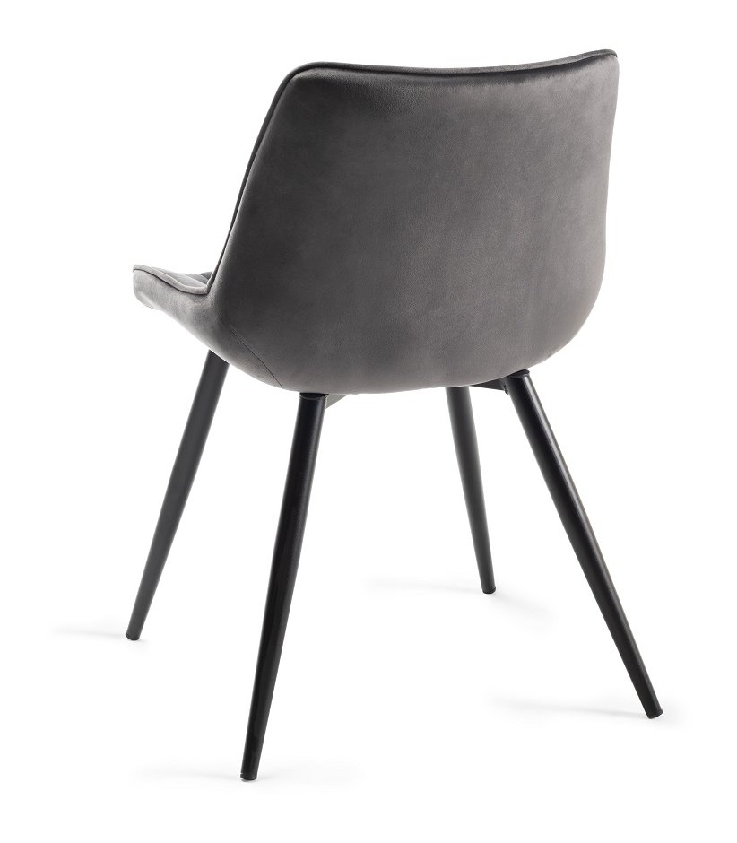 Seurat - Dining Chair in Grey Velvet (Pair)