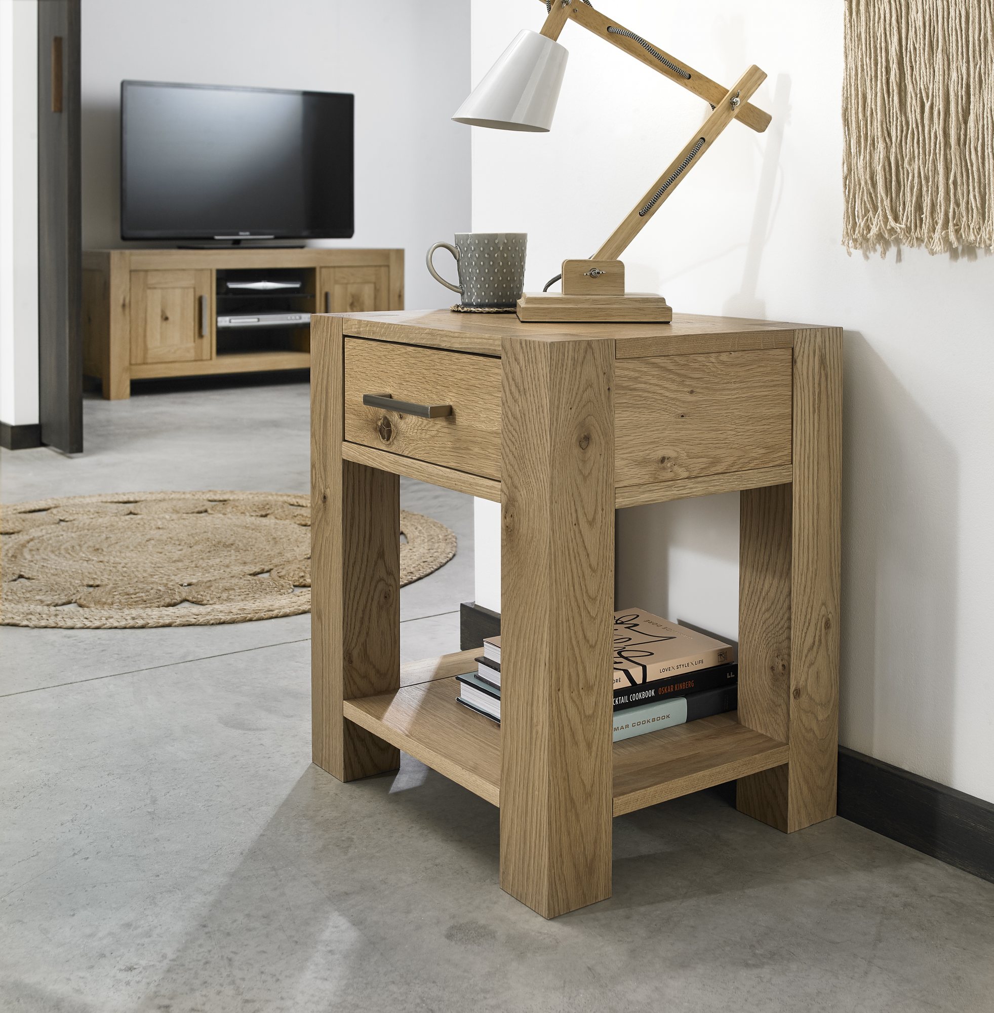 Light oak lamp table deals