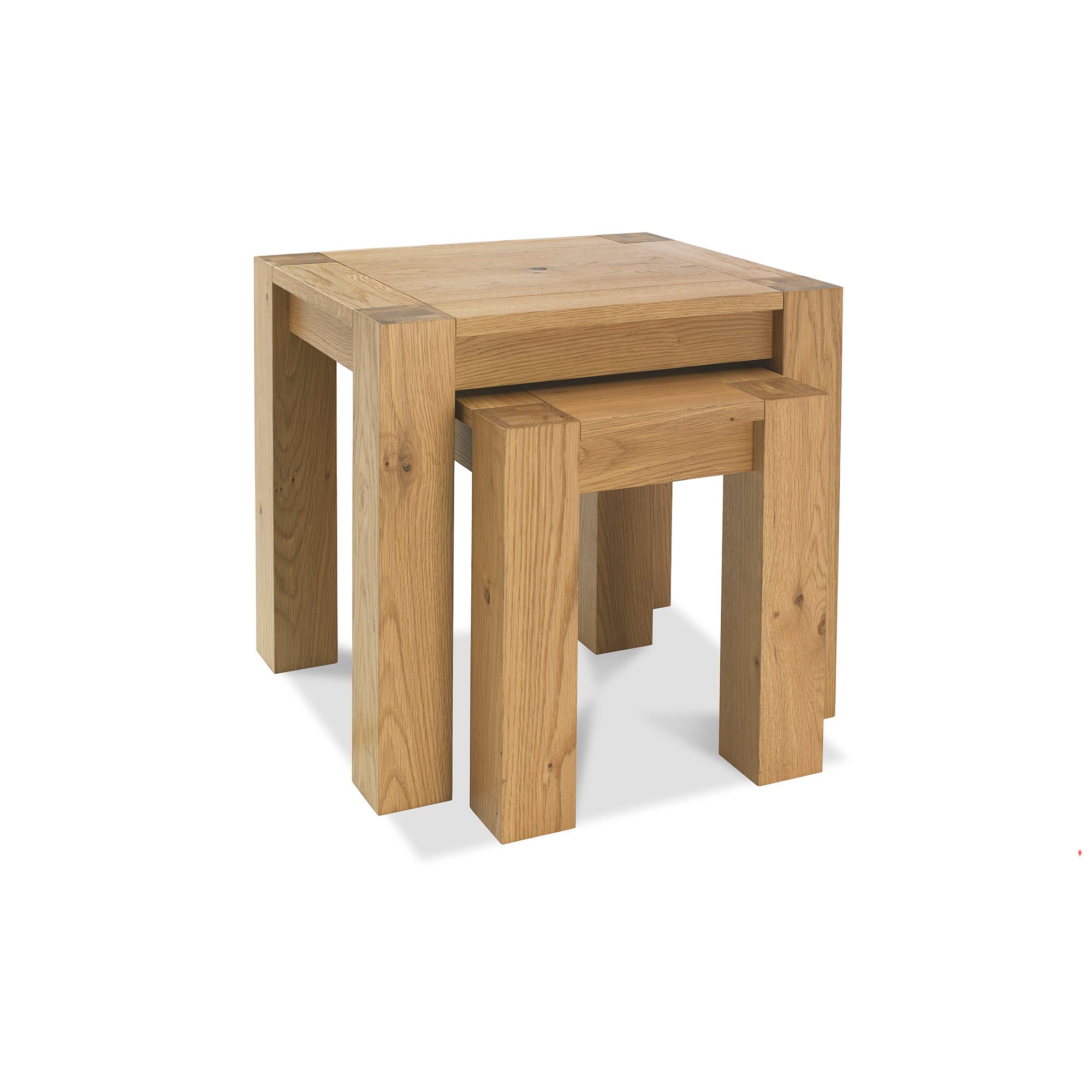Blake - Light Oak Nest of Lamp Tables