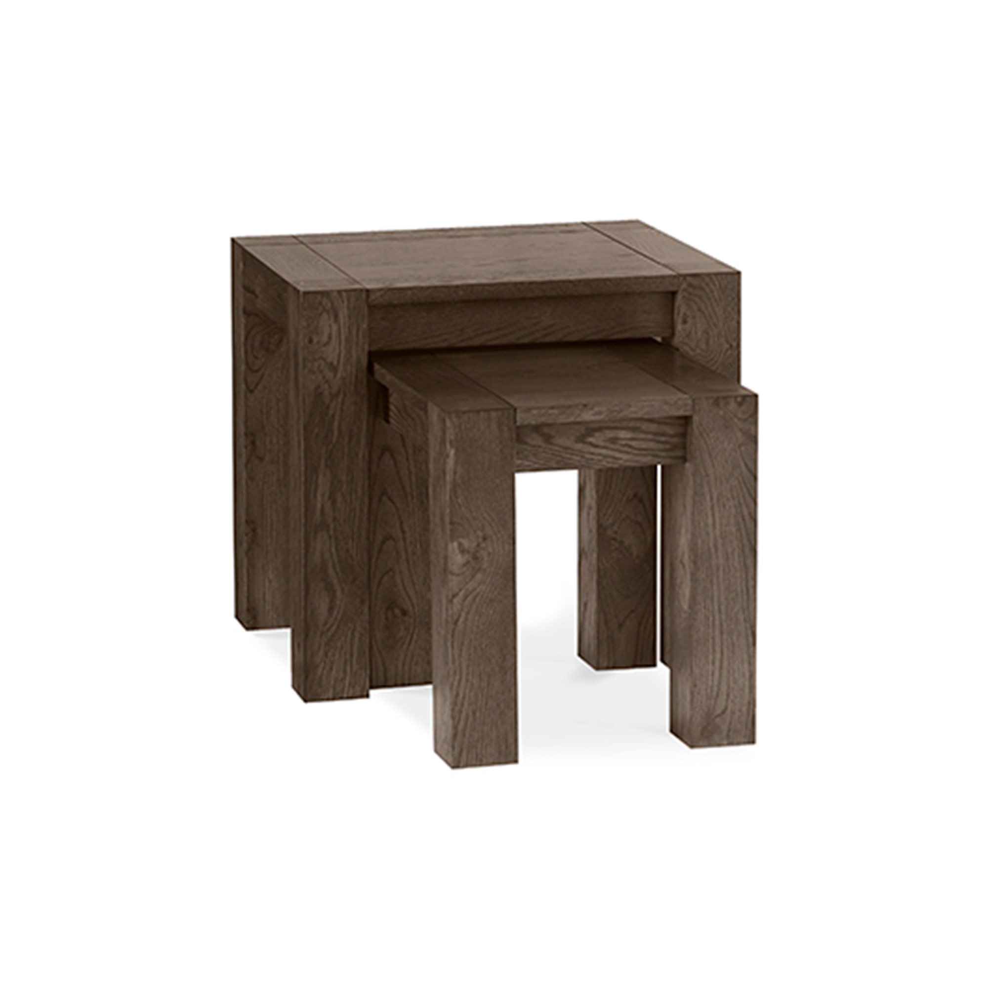 Blake - Dark Oak Nest of Lamp Tables