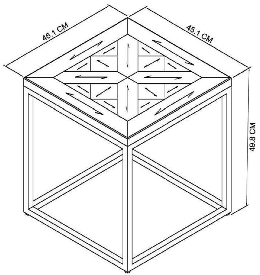 Lowry - Rustic Oak Lamp Table