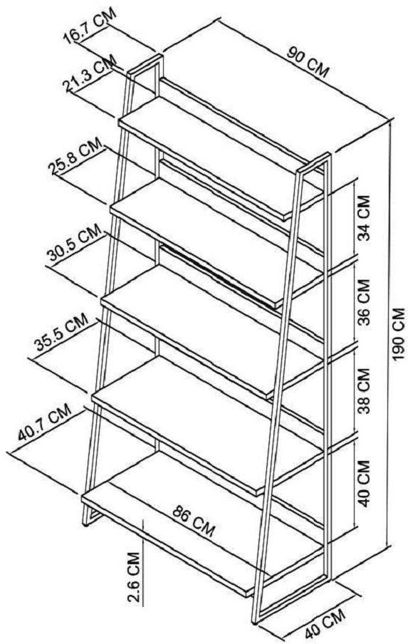 Lowry - Rustic Oak Open Display Unit