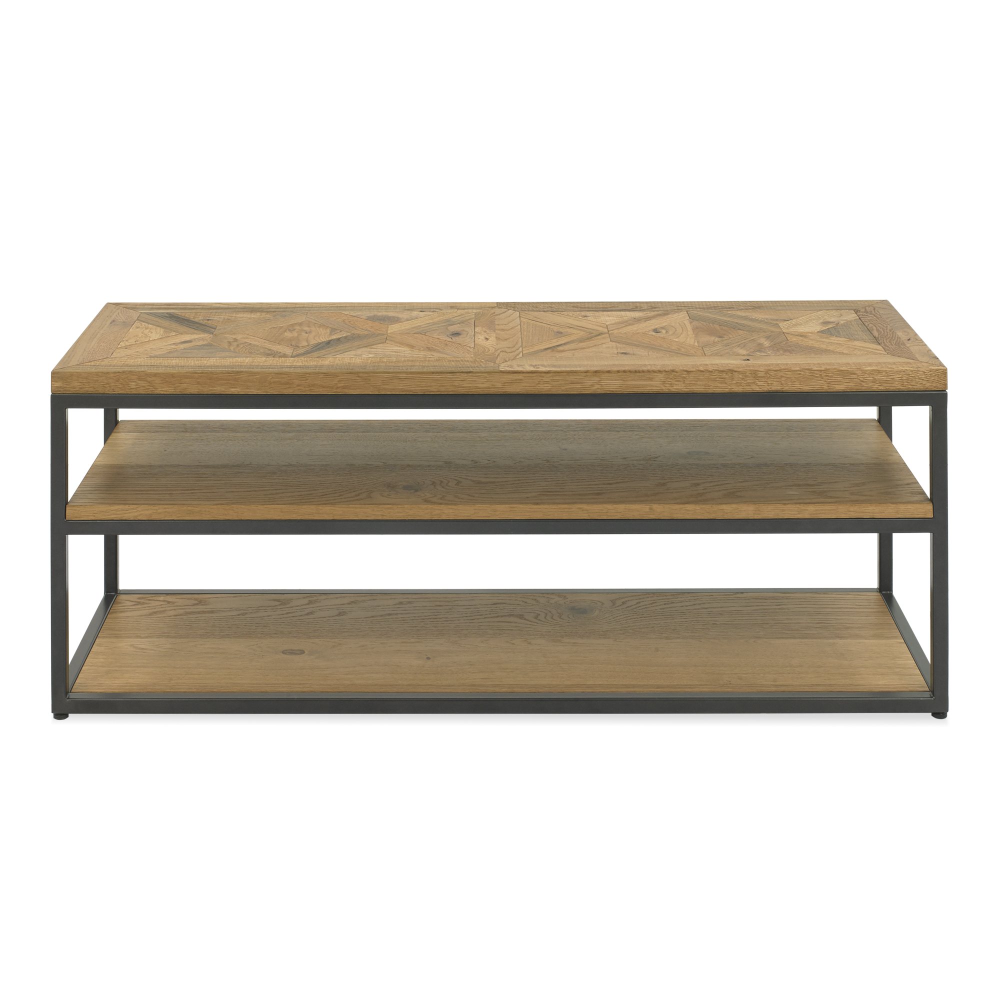 Lowry - Rustic Oak Open Media Unit