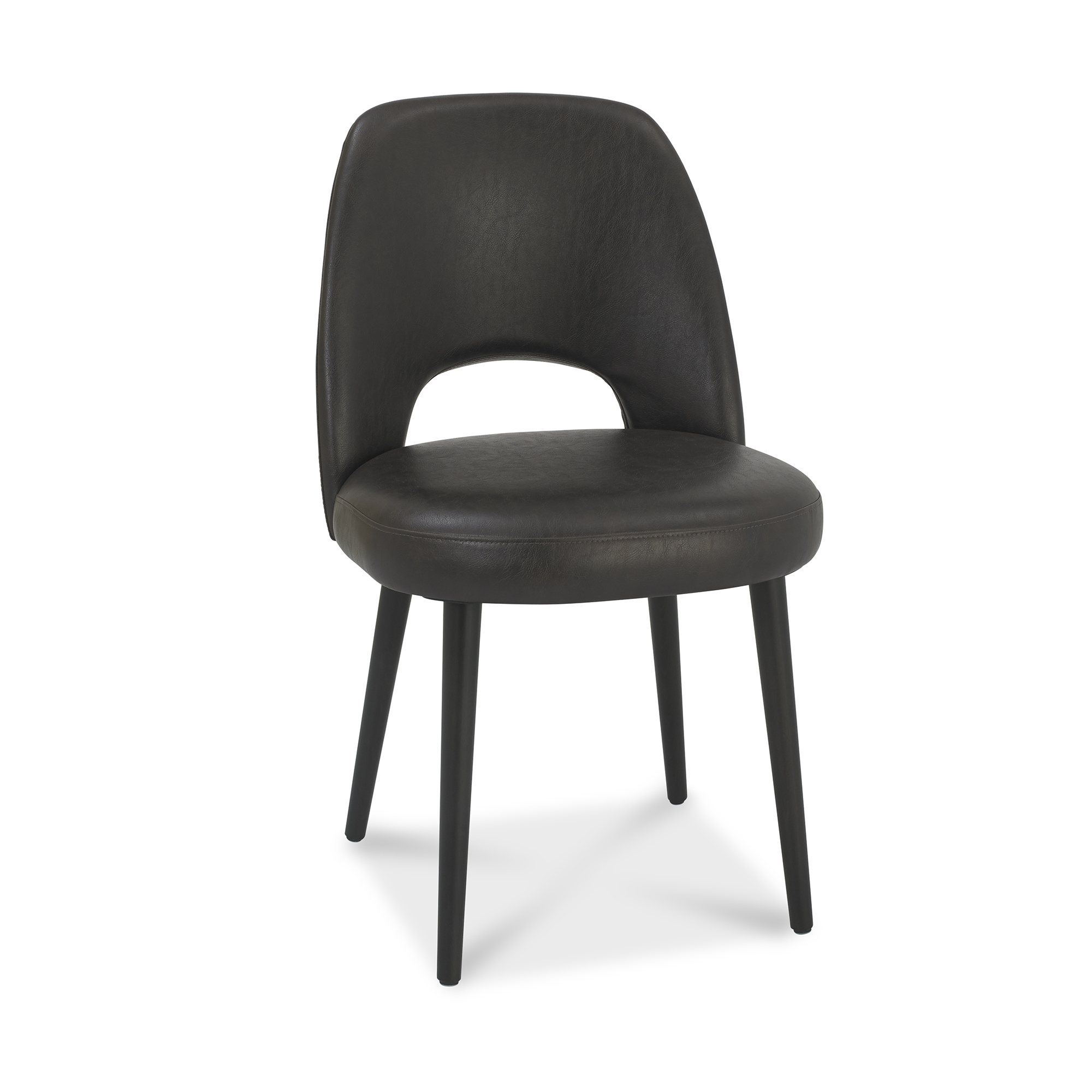 Tuxen - Dining Chair in Vintage Brown Bonded Leather (Pair)