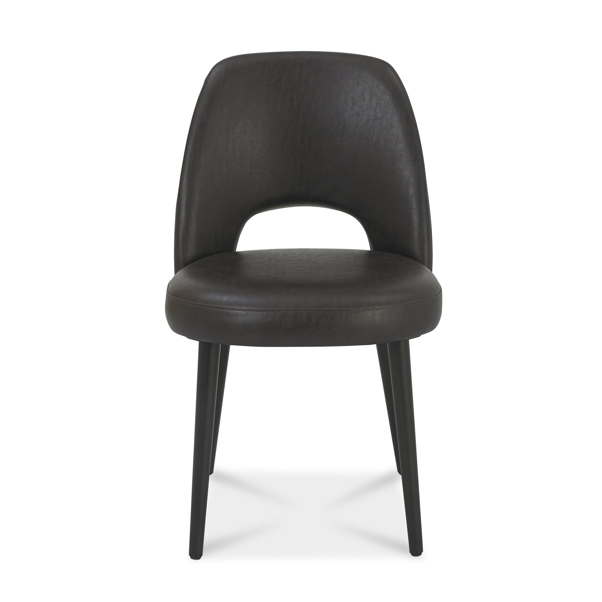 Tuxen - Dining Chair in Vintage Brown Bonded Leather (Pair)