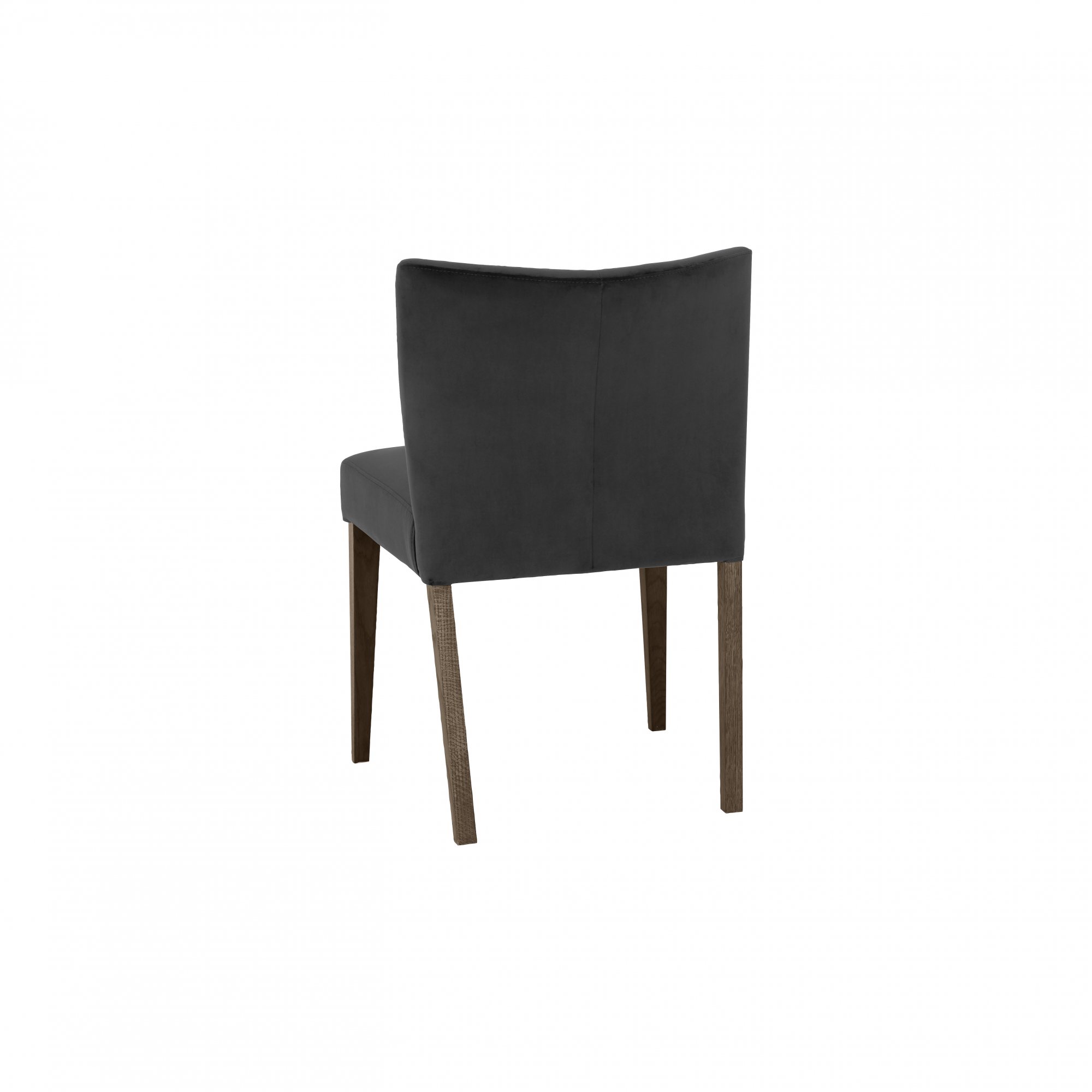 Blake - Dark Oak Gun Metal Velvet Dining Chair (Pair)