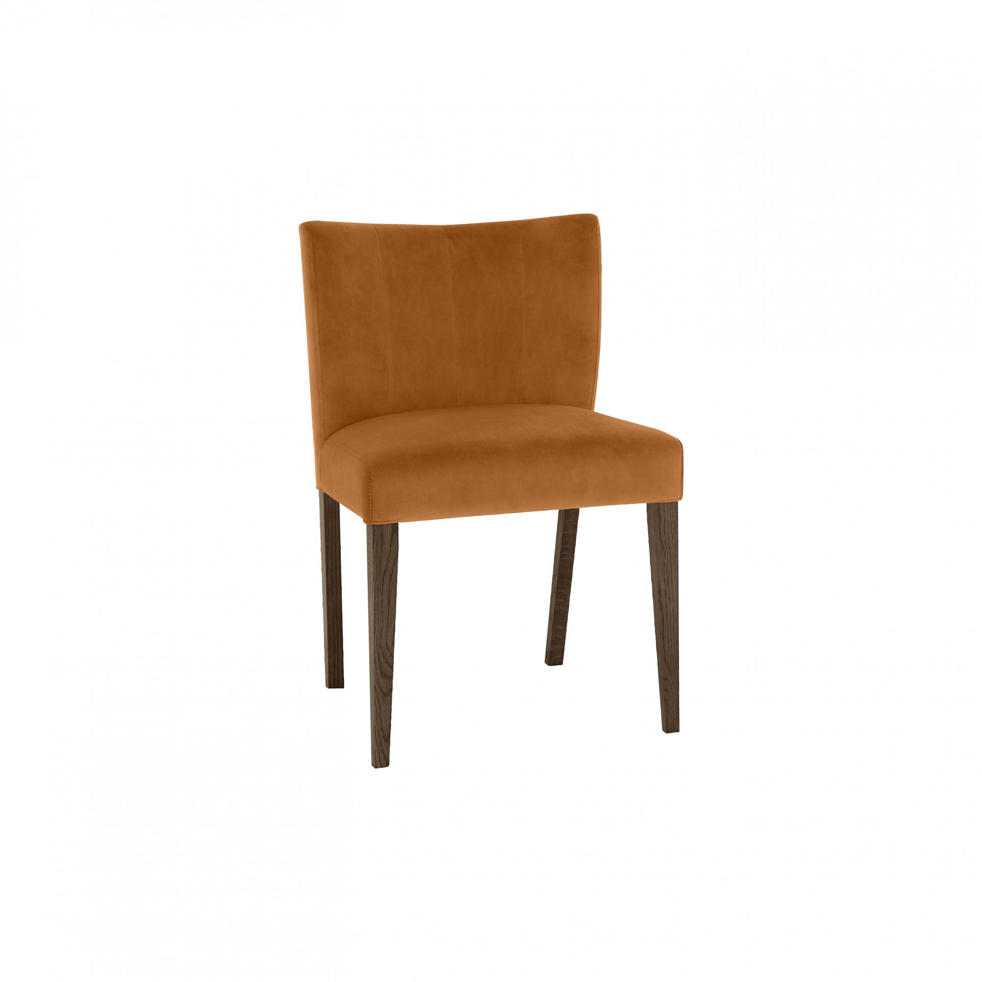 Blake - Dark Oak Harvest Pumpkin Velvet Dining Chair (Pair)