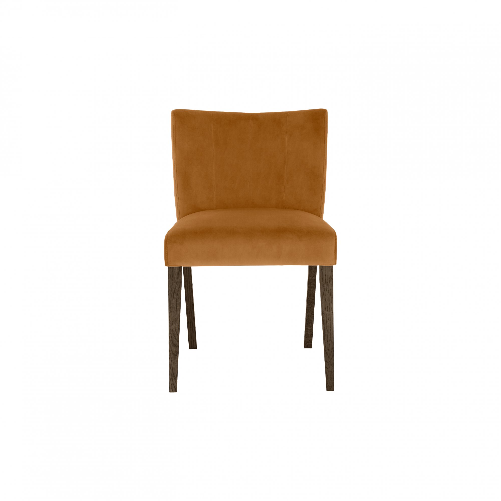 Blake - Dark Oak Harvest Pumpkin Velvet Dining Chair (Pair)