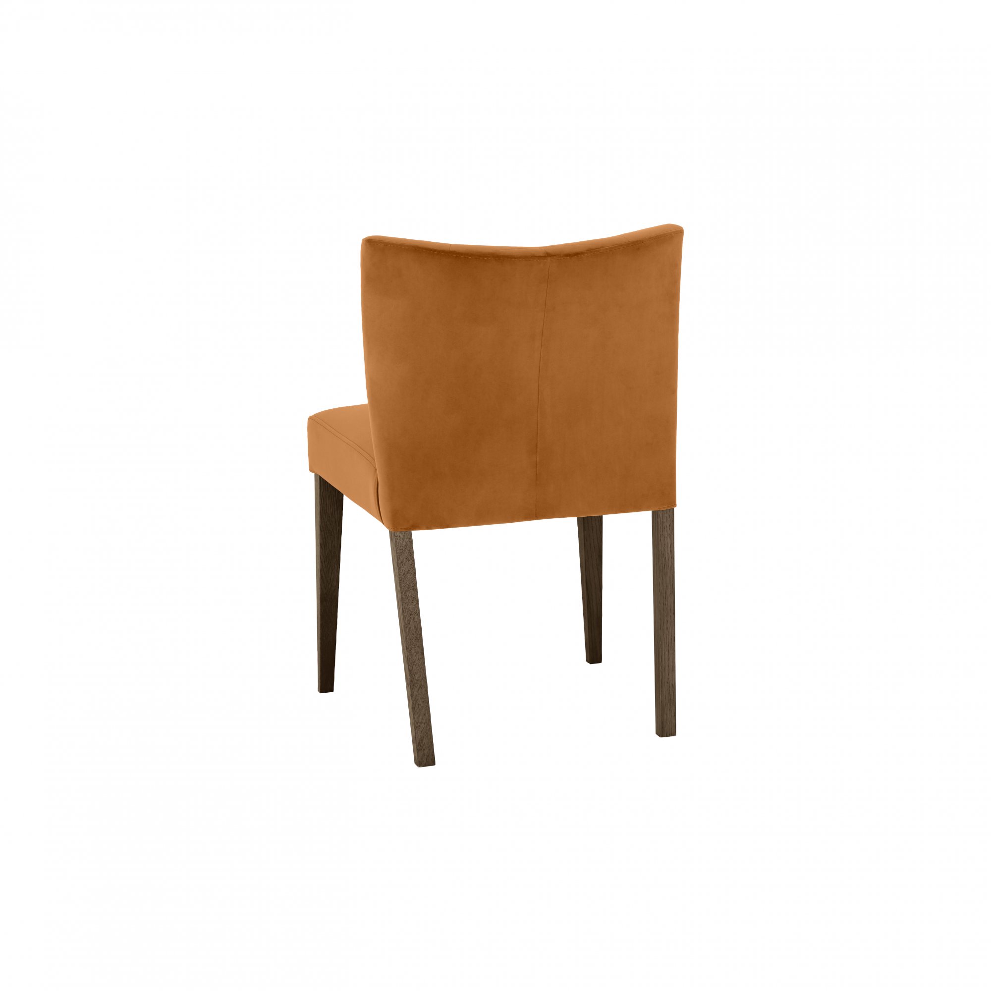 Blake - Dark Oak Harvest Pumpkin Velvet Dining Chair (Pair)