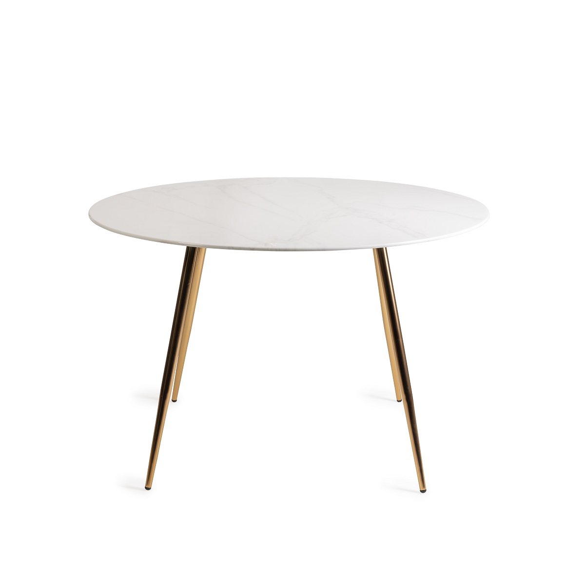 Francesca - White Ceramic 4 Seater Circular Dining Table