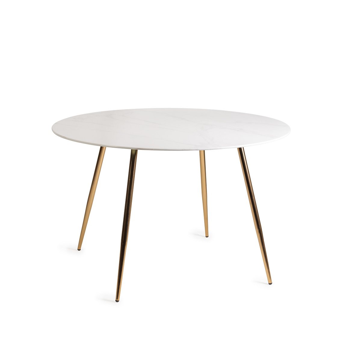 Francesca - White Ceramic 4 Seater Circular Dining Table