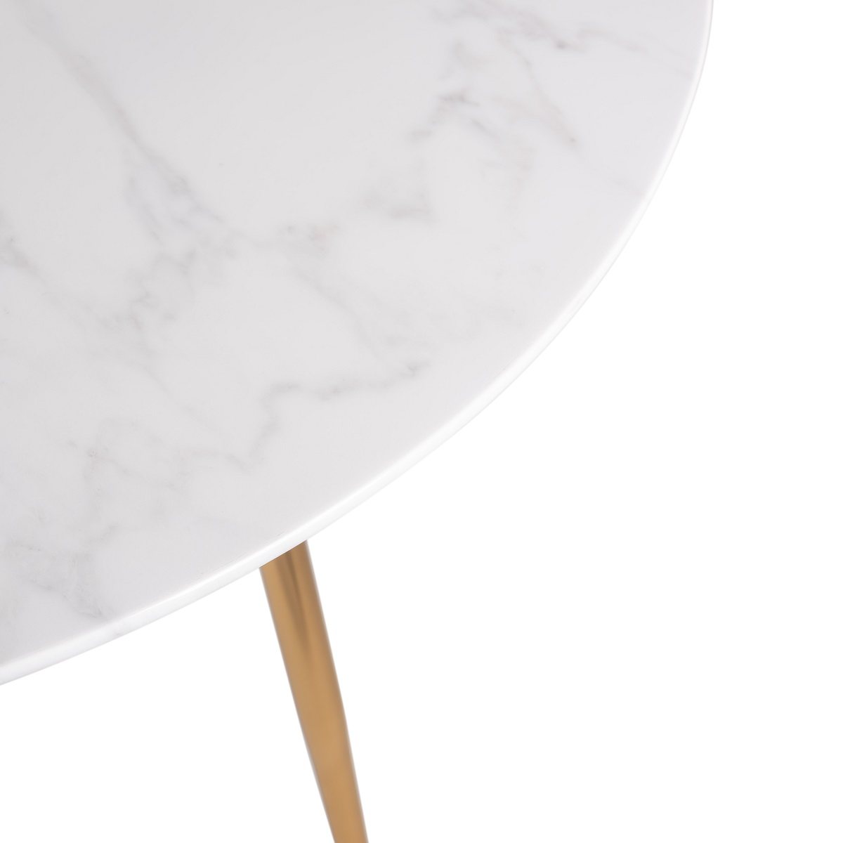 Francesca - White Ceramic 4 Seater Circular Dining Table