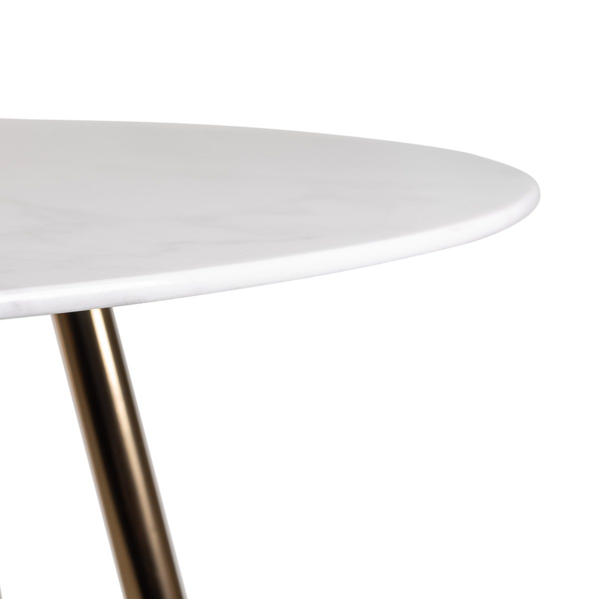 Francesca - White Ceramic 4 Seater Circular Dining Table