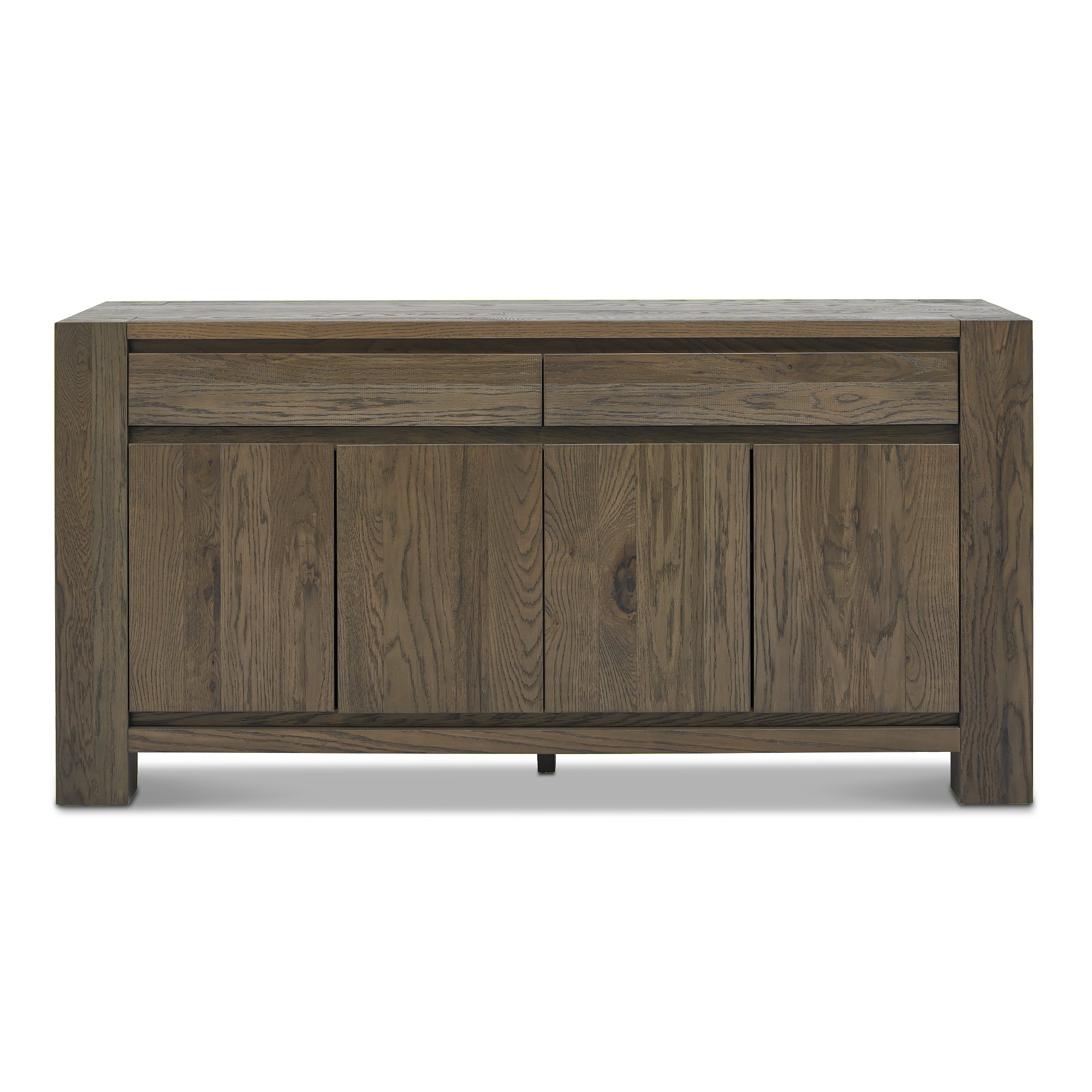 Home Origins Constable Fumed Oak Wide Sideboard- front on
