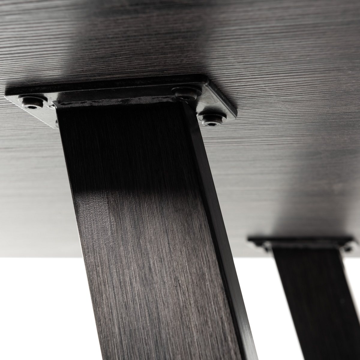 Hirst - Grey Glass 6 Seater Dining Table