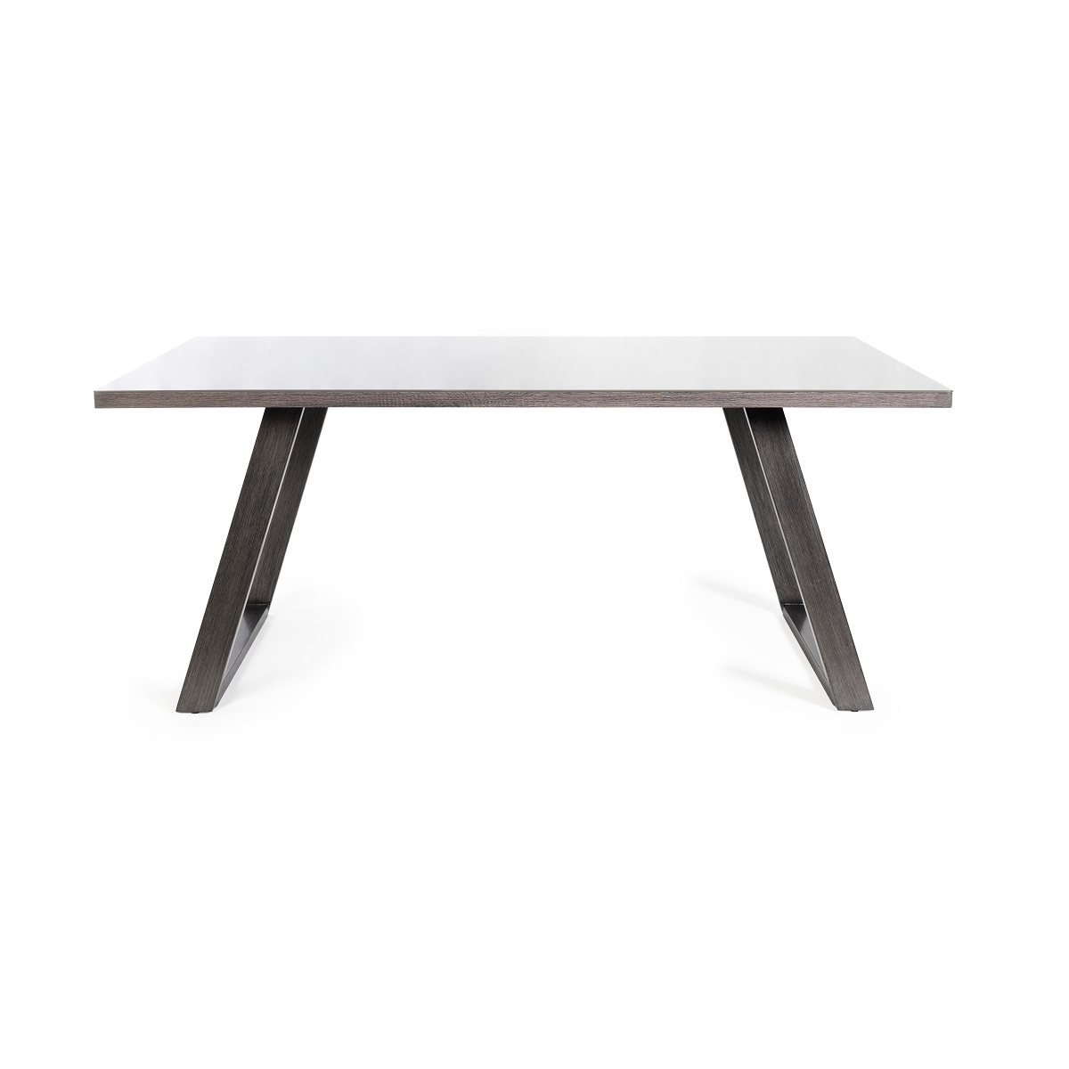 Hirst - Grey Glass 6 Seater Dining Table