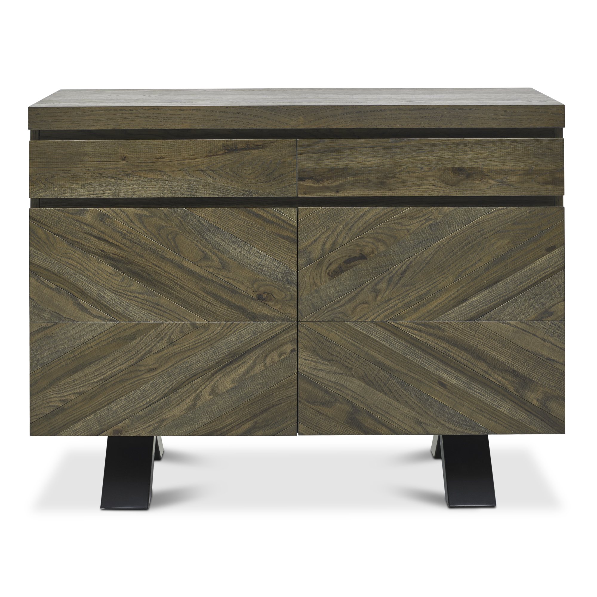 Home Origins Bosco Fumed Oak Narrow Sideboard- front on