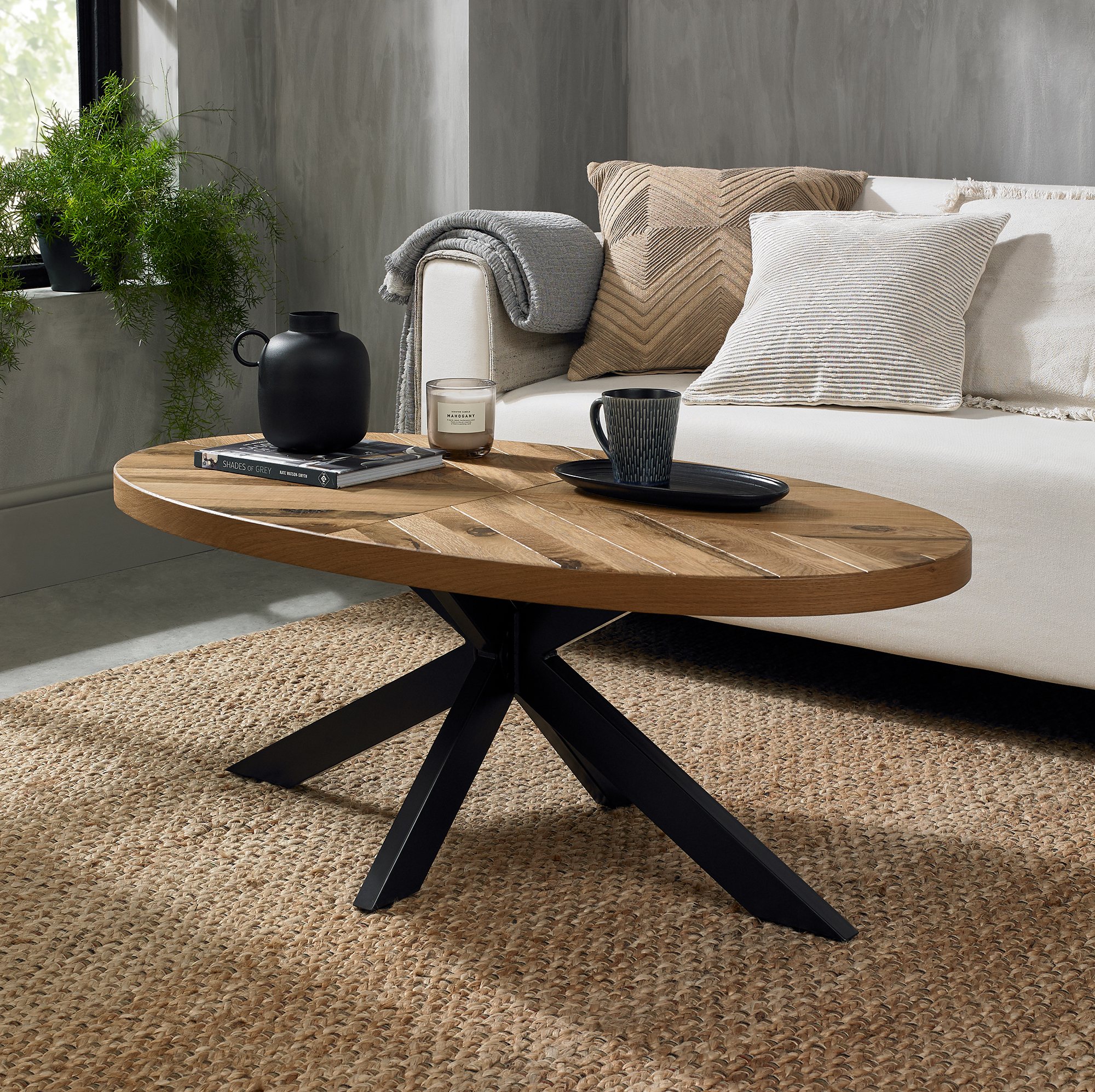 Home Origins Bosco Rustic Oak Coffee Table- feature