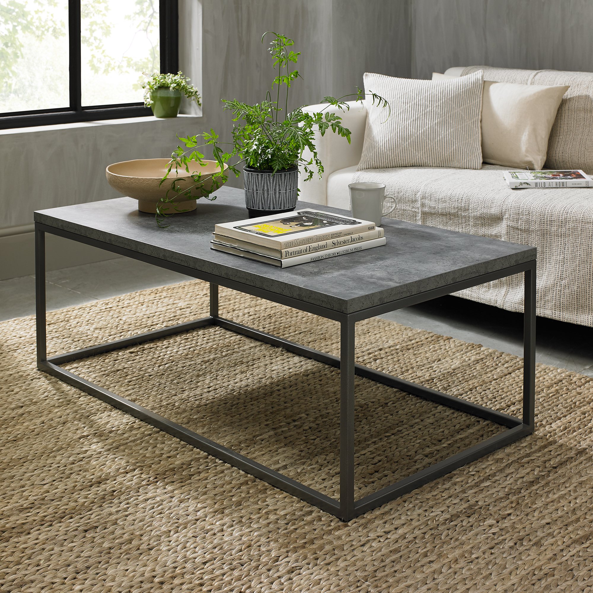 Home Origins Degas Zinc & Dark Grey Coffee Table - feature