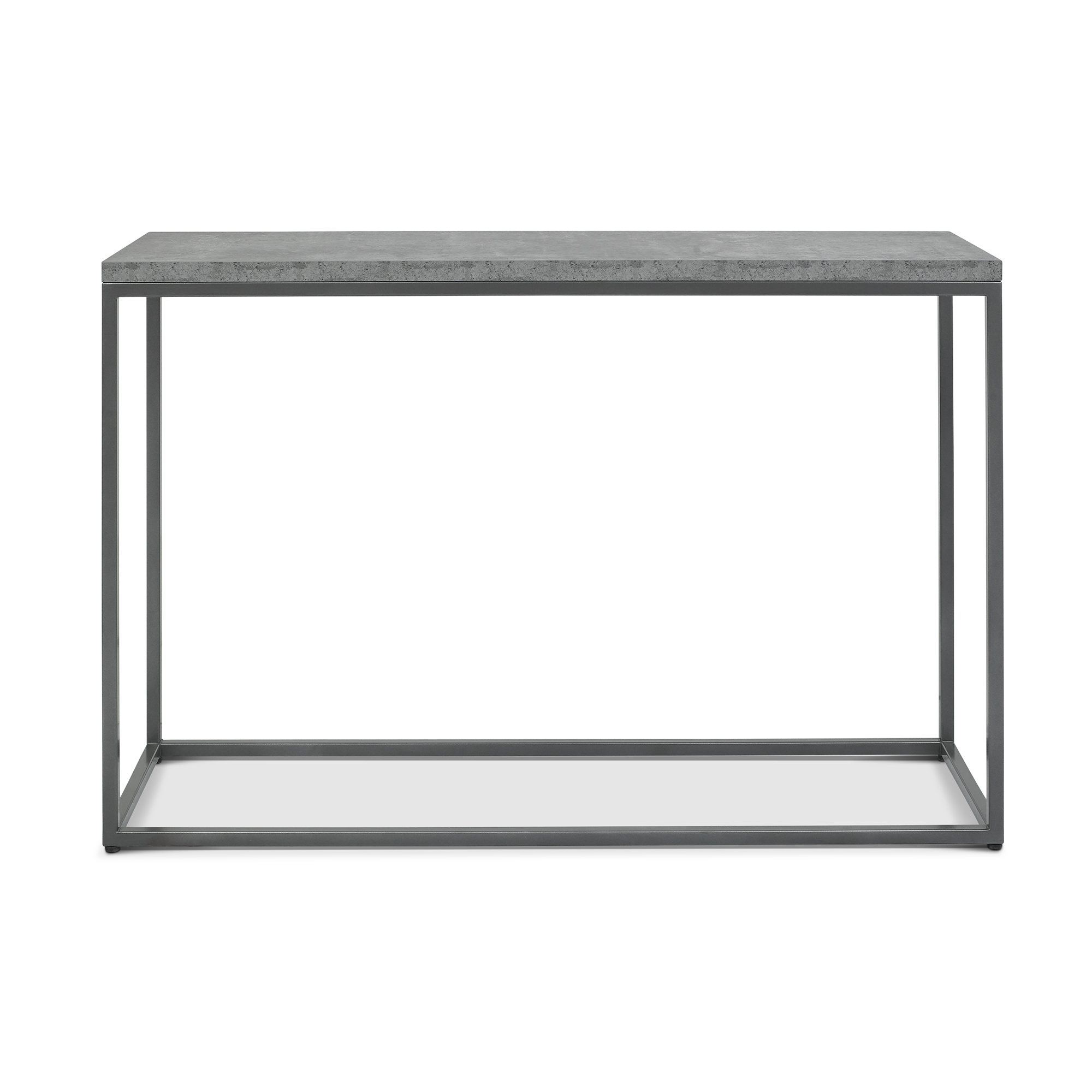 Home Origins Degas Zinc & Dark Grey Console Table - front on