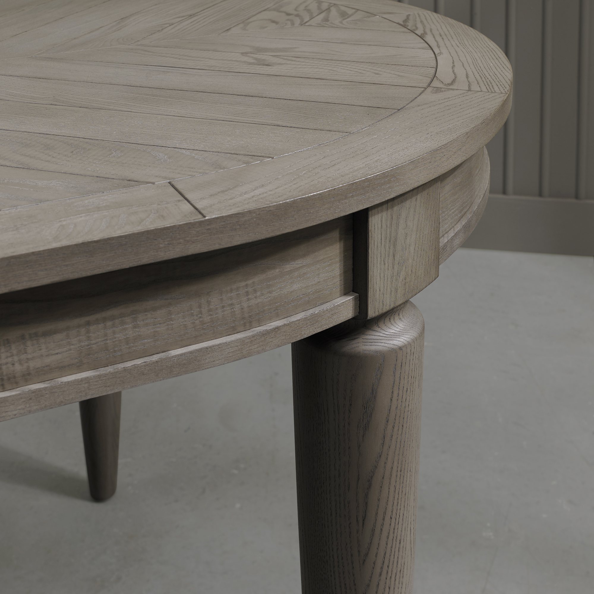 Home Origins Monet Silver Grey 4-6 Seat Extending Dining Table- table leg