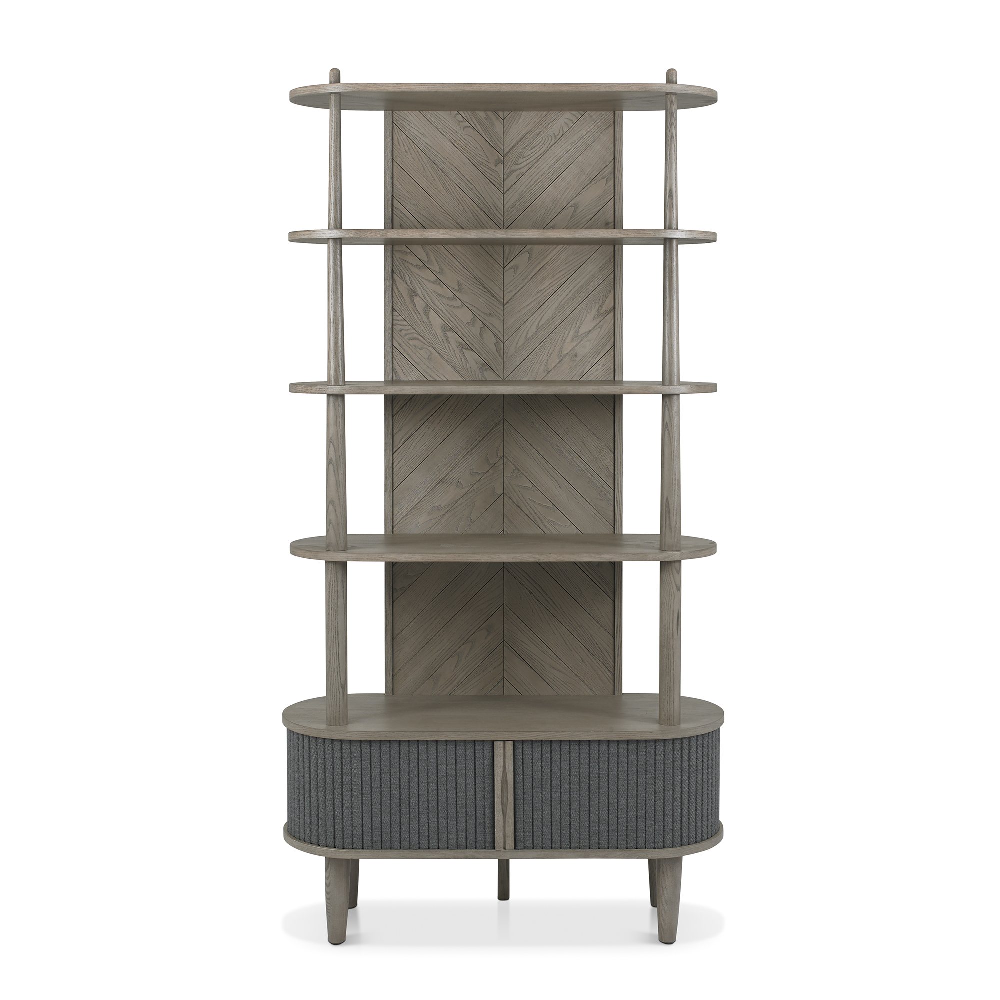 Home Origins Monet Silver Grey Open Display Unit- front