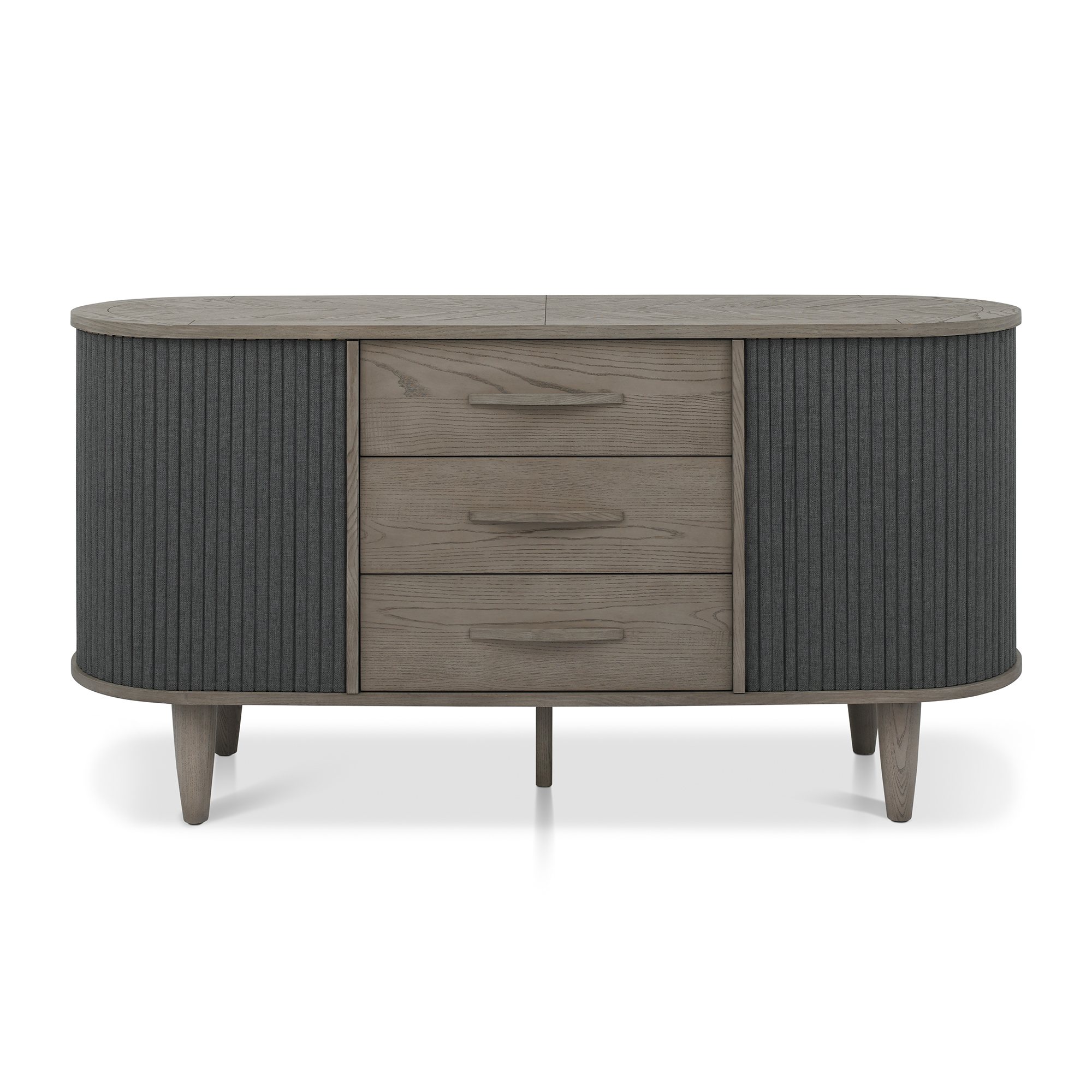 Home Origins Monet Silver Grey Wide Sideboard- front on
