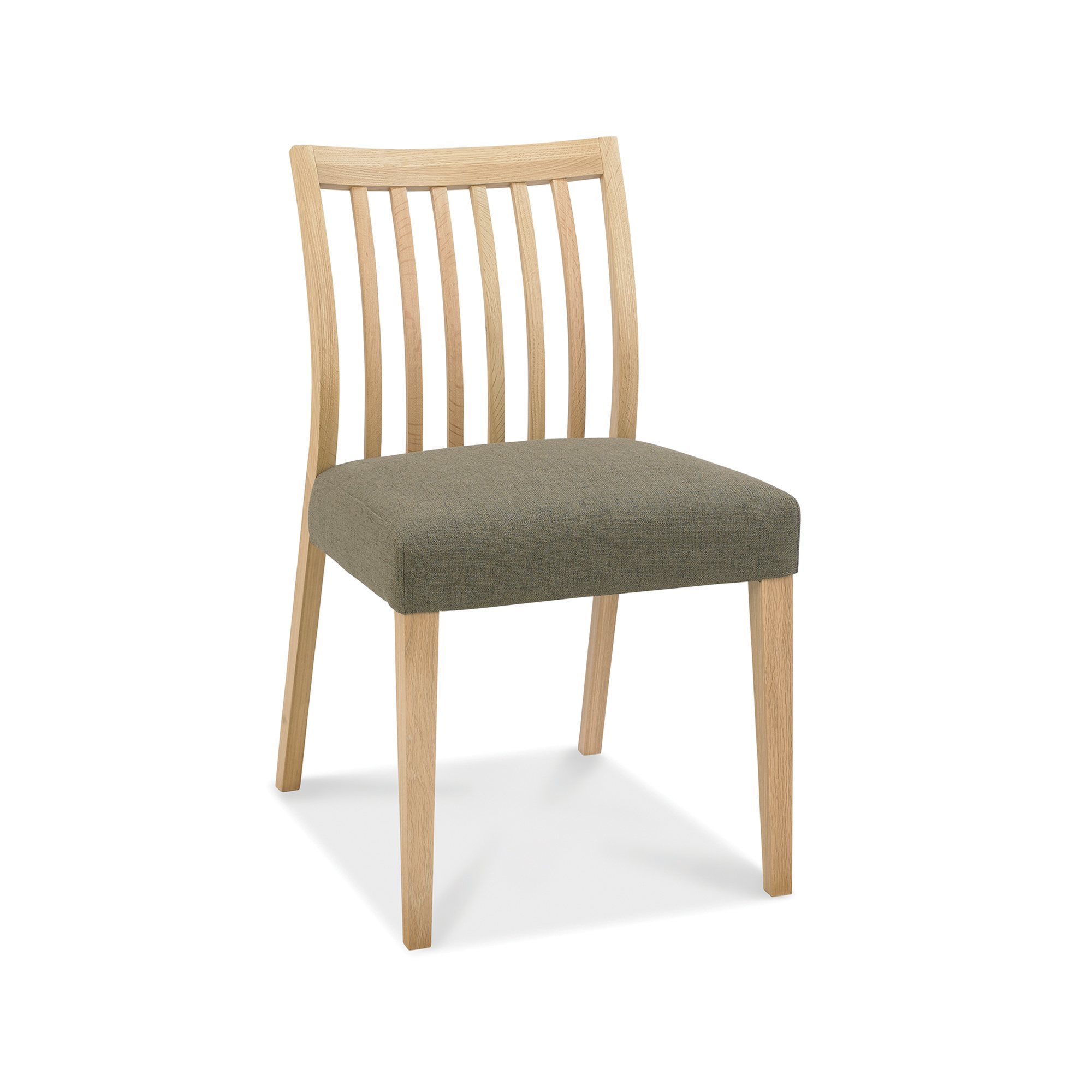 Jasper - Oak Low Back Dining Chair in a Black Gold Fabric (Pair)