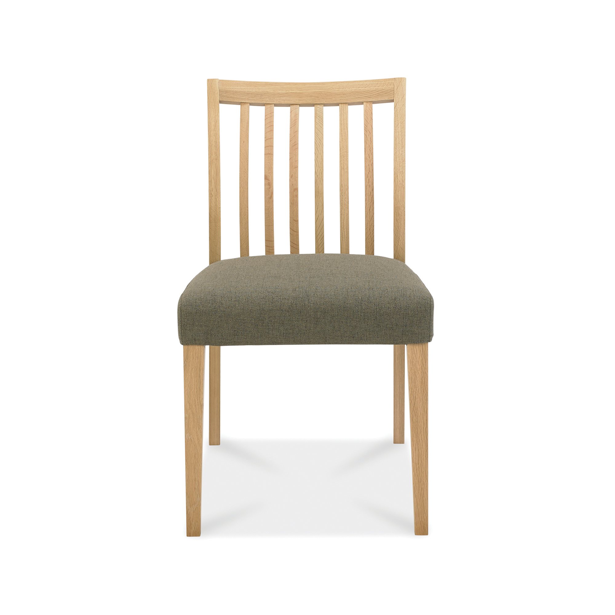 Jasper - Oak Low Back Dining Chair in a Black Gold Fabric (Pair)