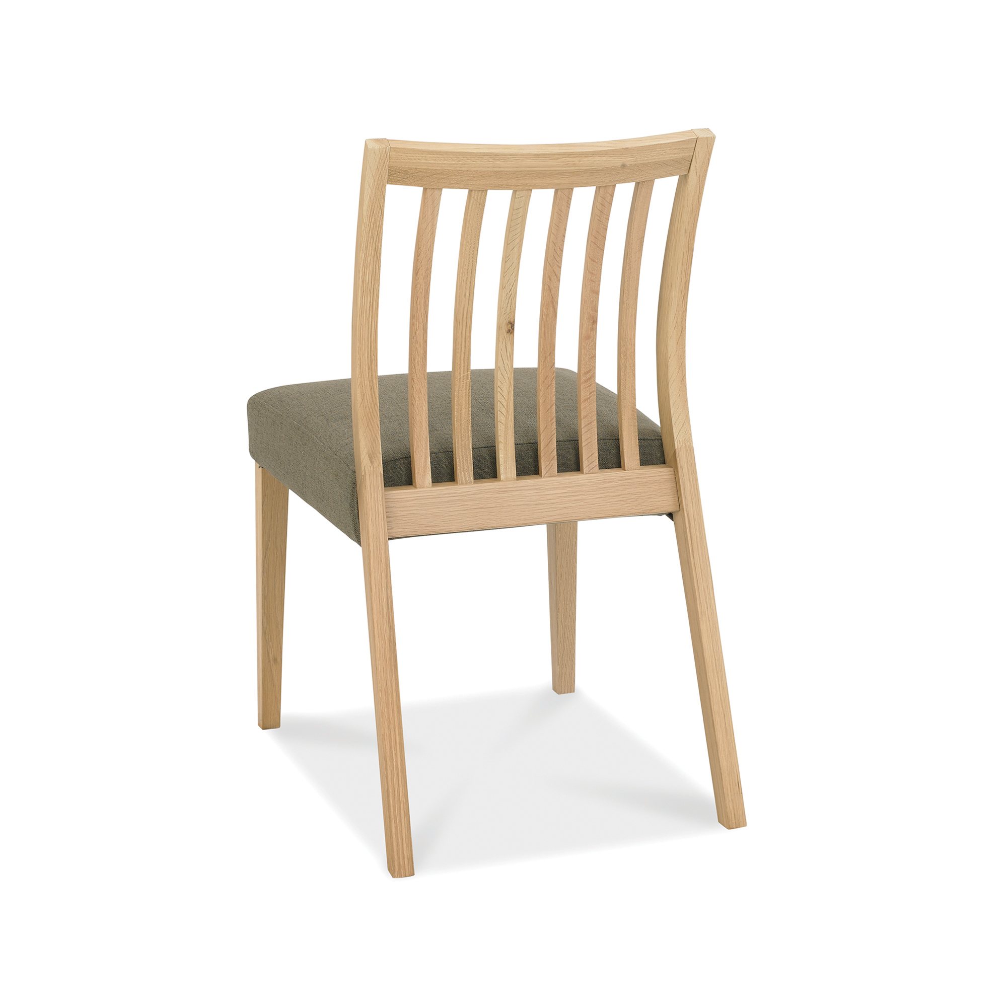 Jasper - Oak Low Back Dining Chair in a Black Gold Fabric (Pair)