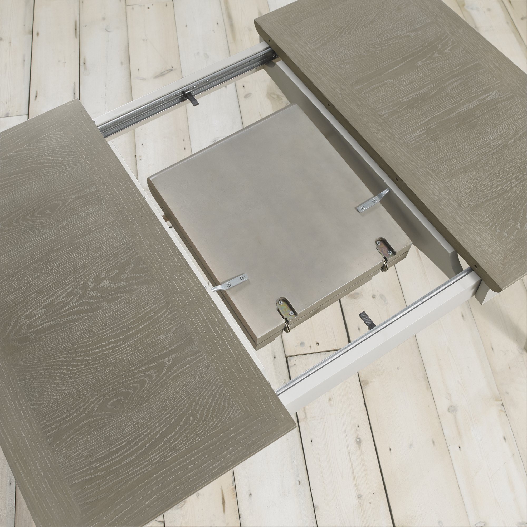 Jasper - Soft Grey 2-4 Seater Extendable Dining Table