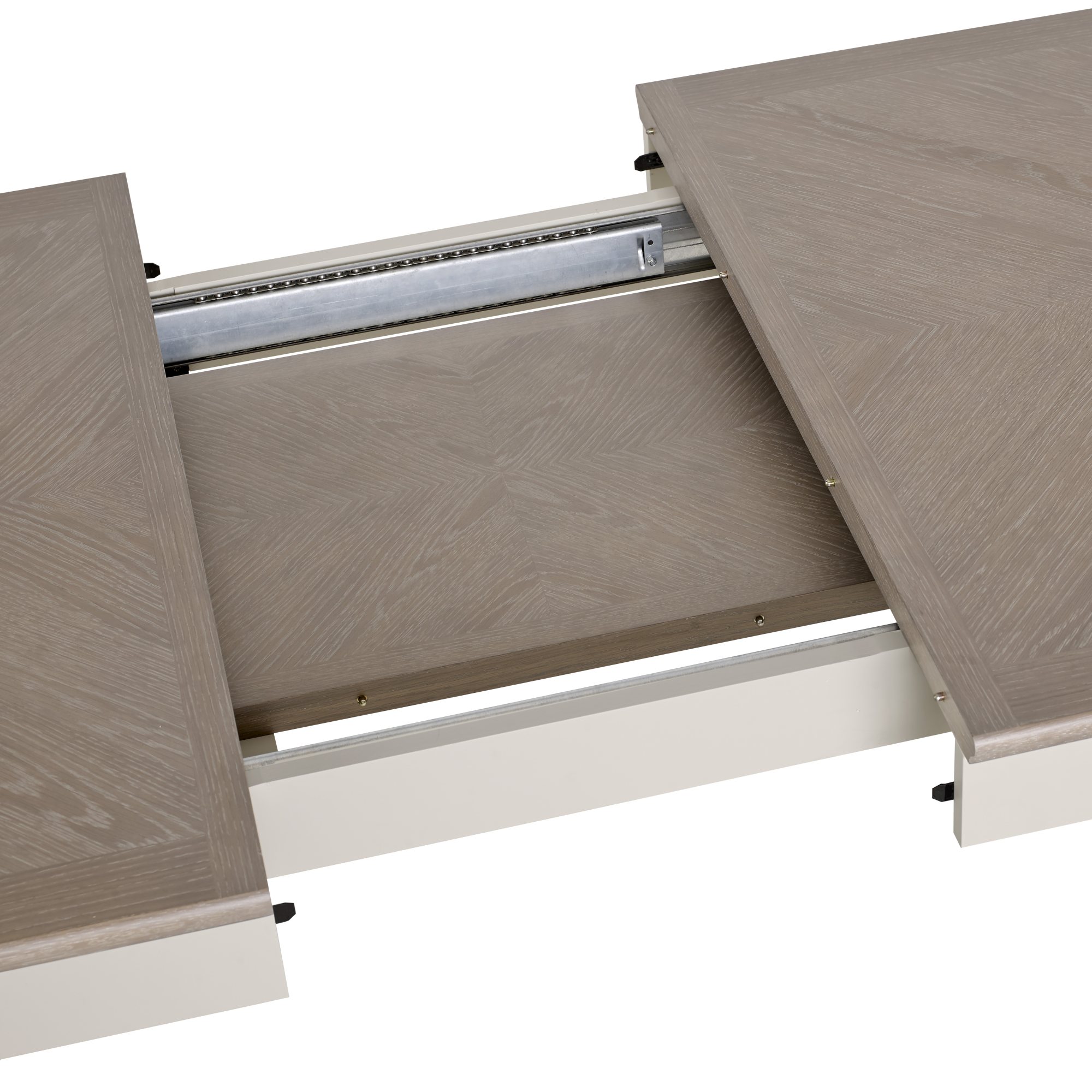 Miller - Grey Washed Oak 6-8 Seater Extendable Dining Table