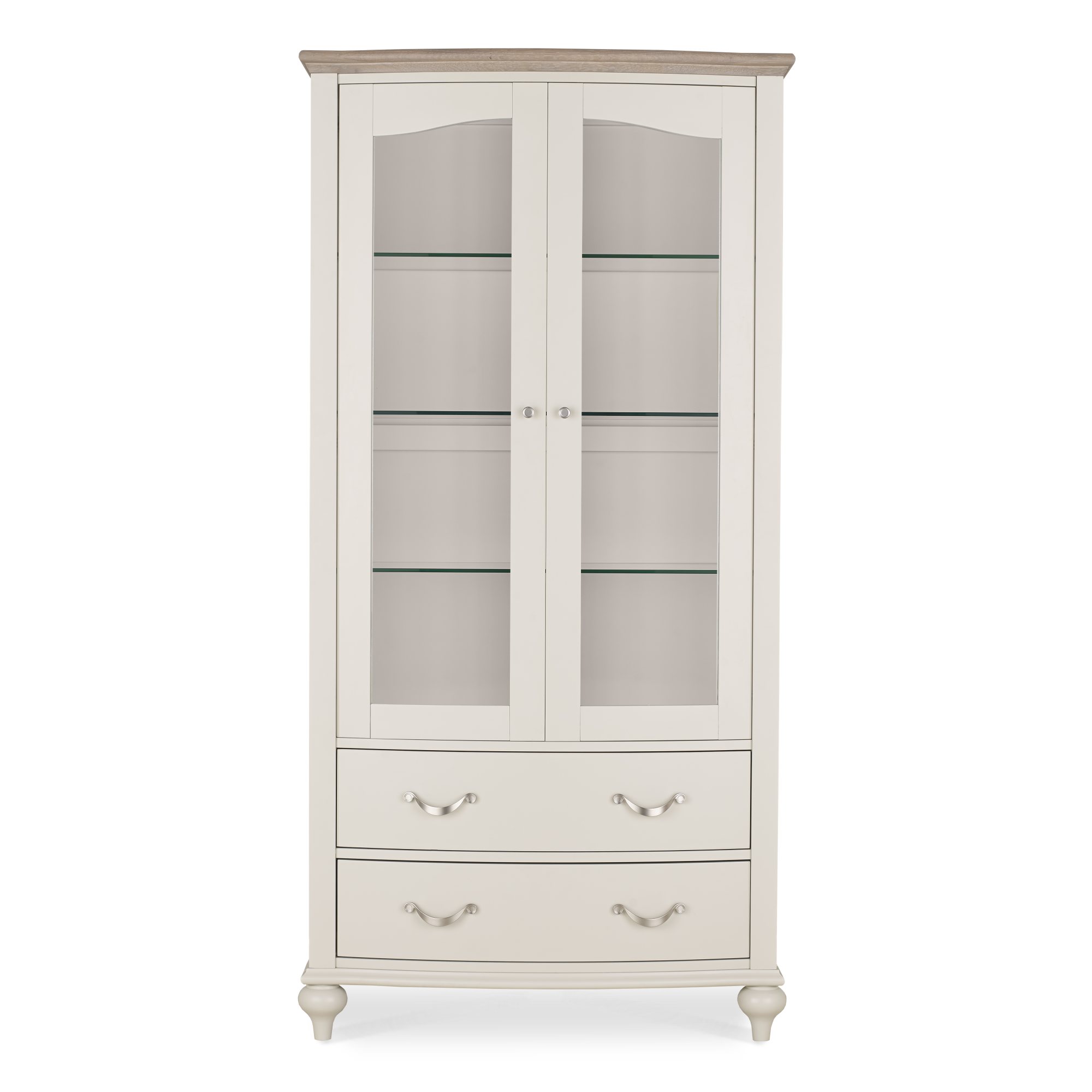 Miller - Grey Washed Oak Display Cabinet