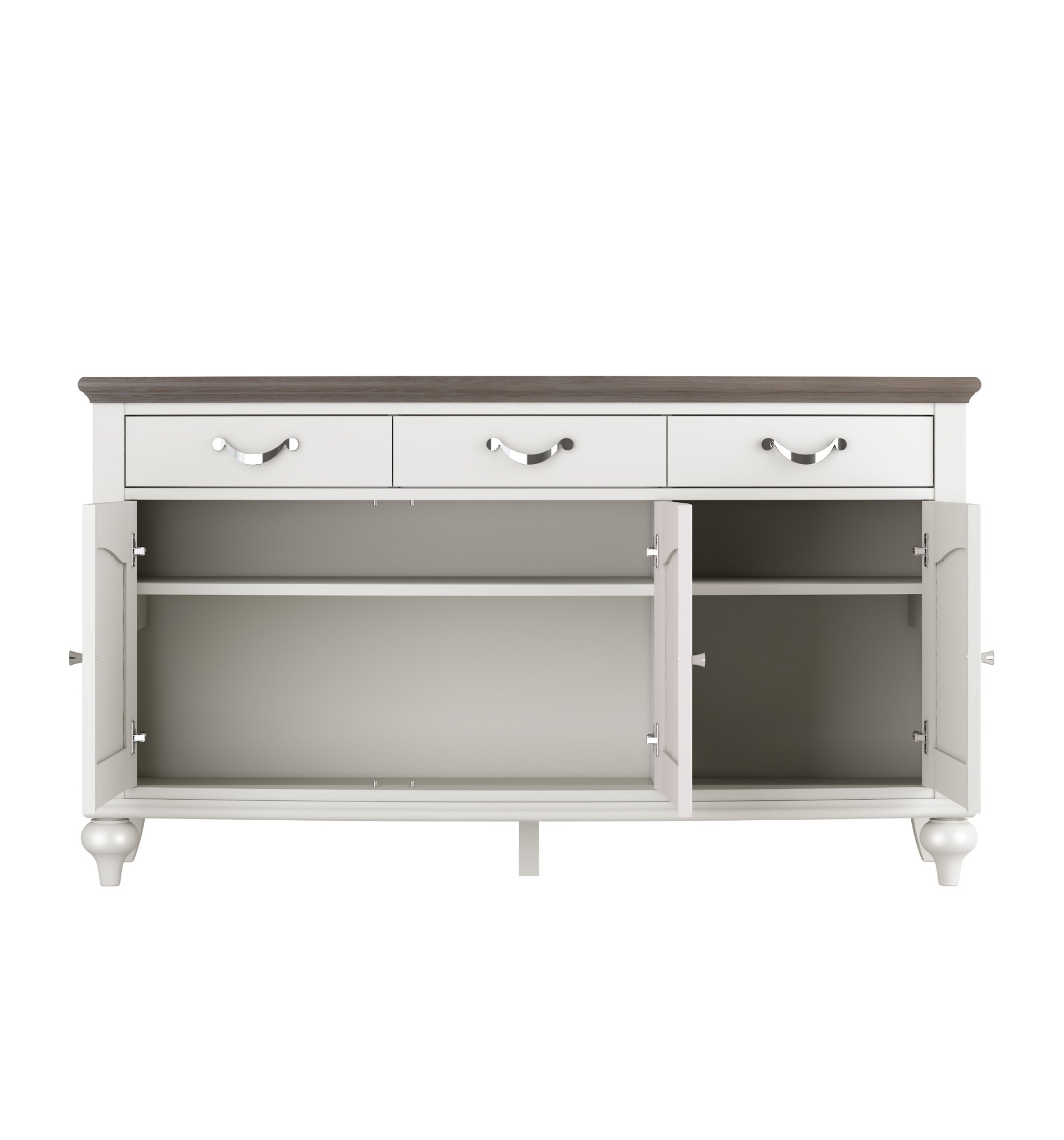 Miller - Grey Washed Oak Wide Sideboard