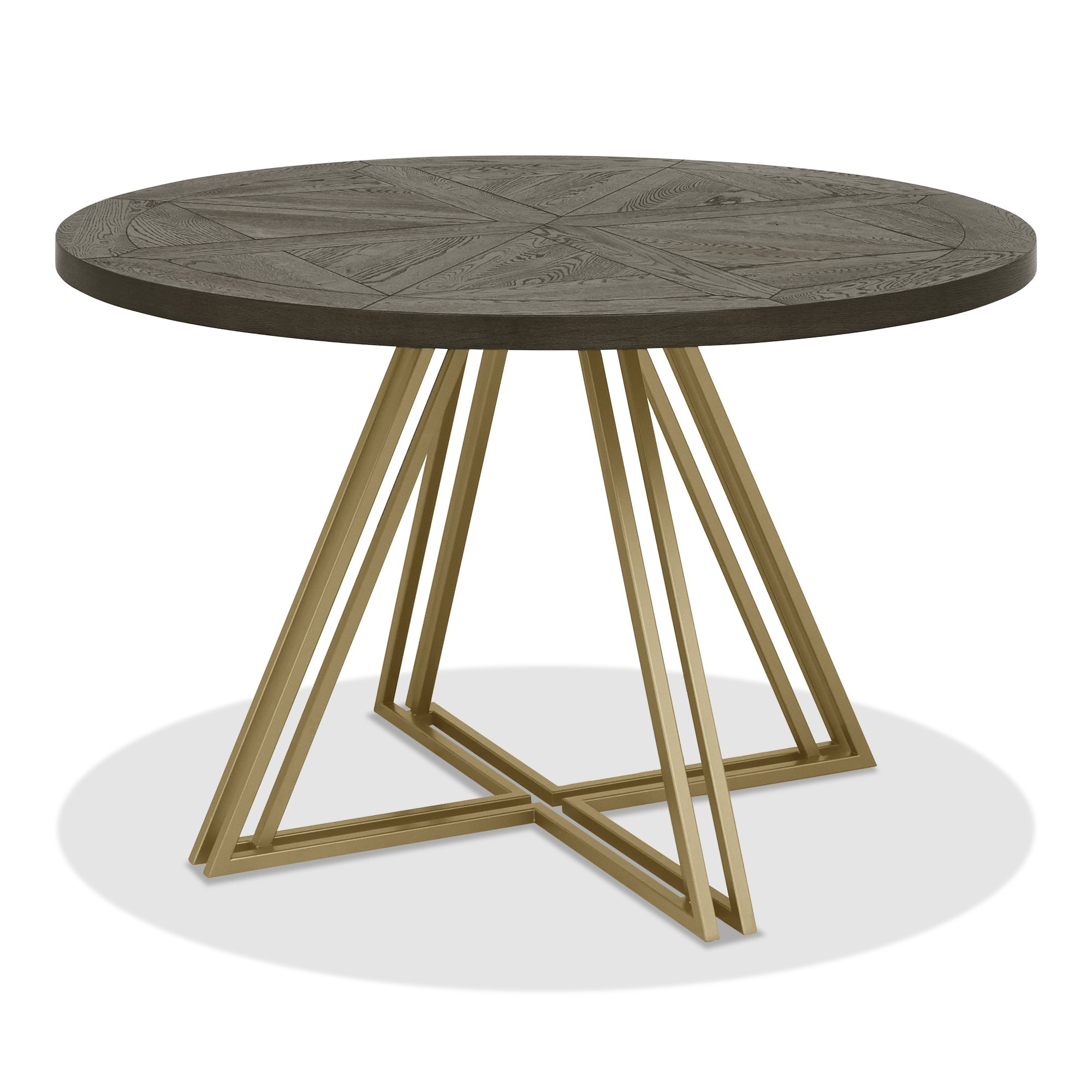 Varela - Fumed Oak 4 Seater Circular Dining Table