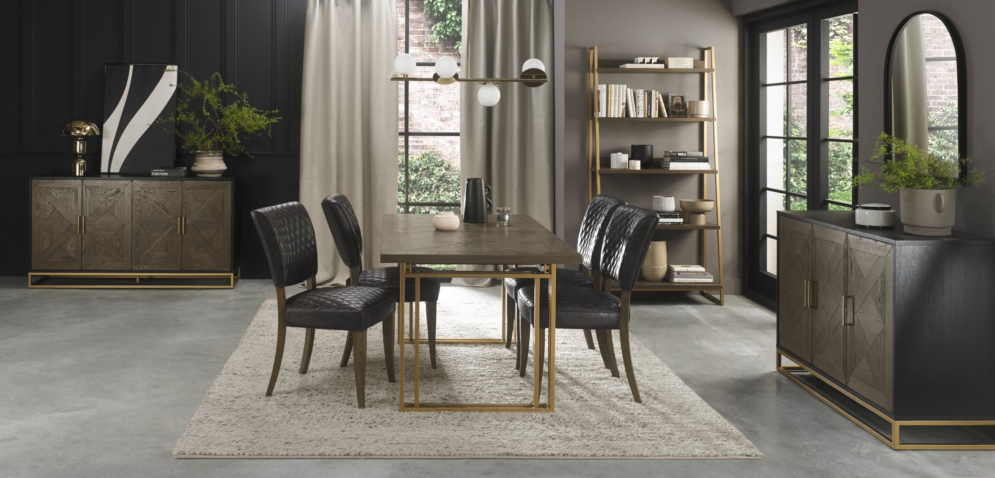 Varela - Fumed Oak 4-6 Seater Extendable Dining Table