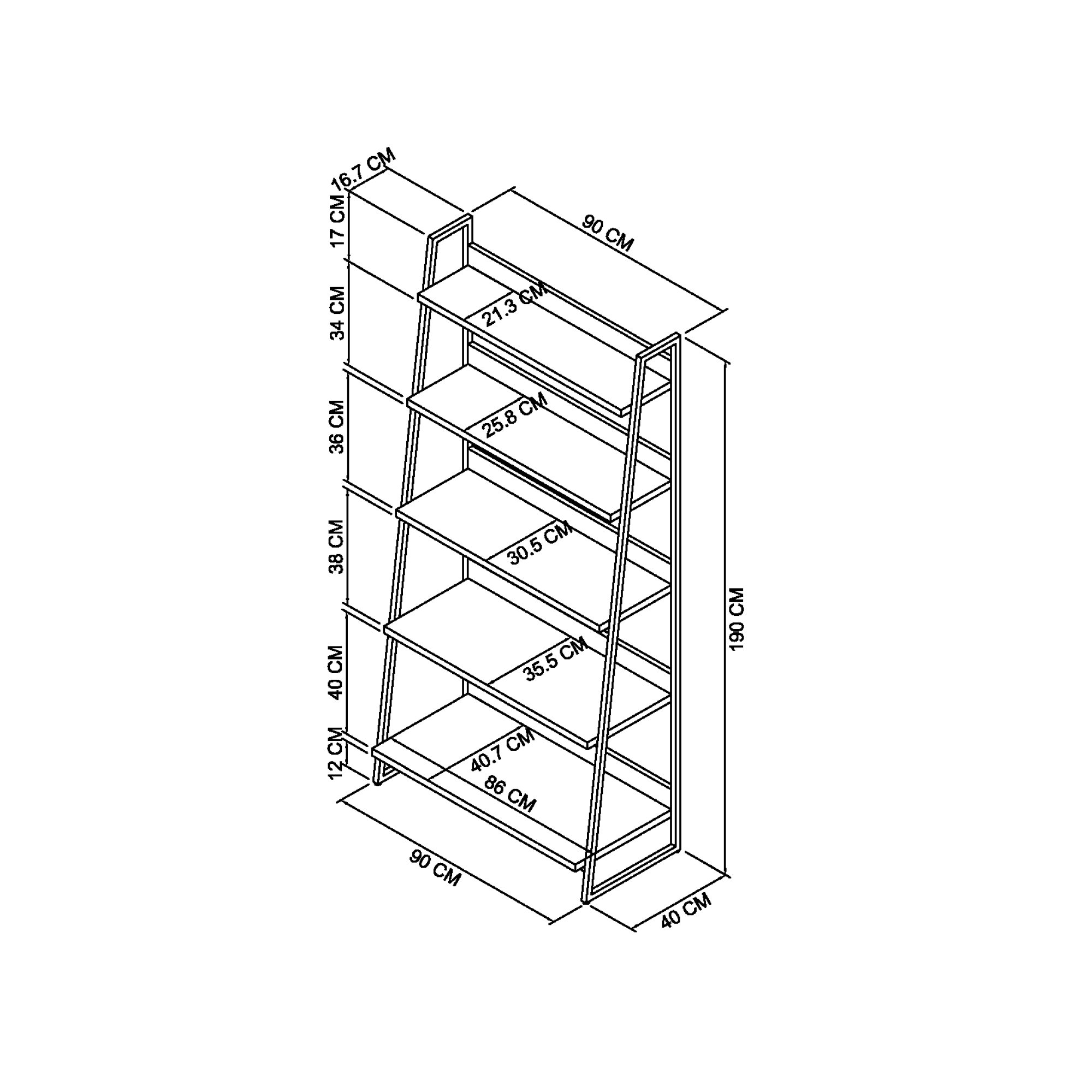 Varela - Fumed Oak Open Display Unit