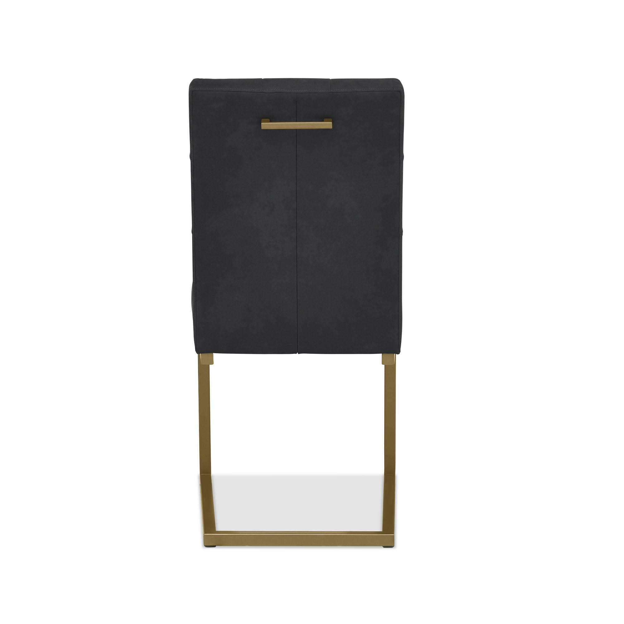 Varela - Cantilever Dining Chair in Black Fabric (Pair)