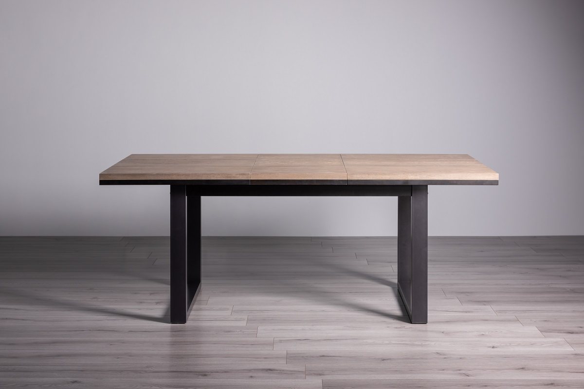 Turner - Weathered Oak 4-6 Seater Extendable Dining Table