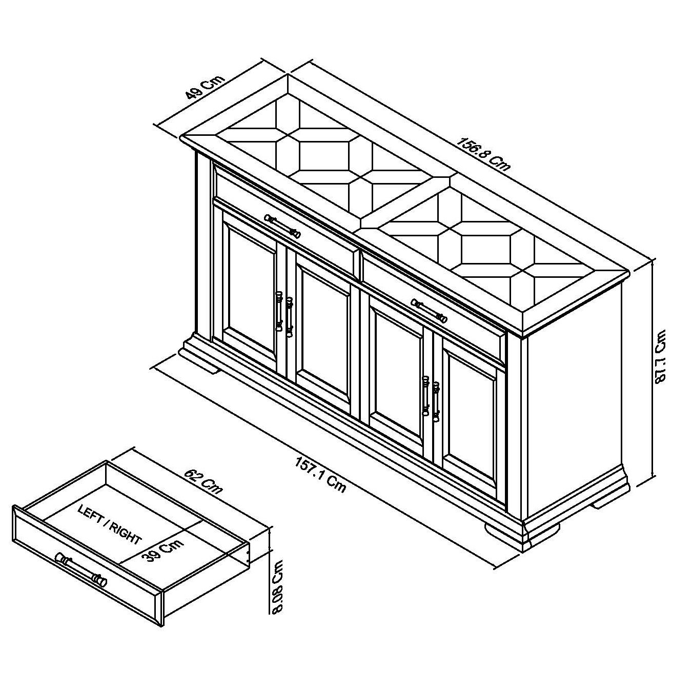 Rivera - Two Tone Wide Sideboard