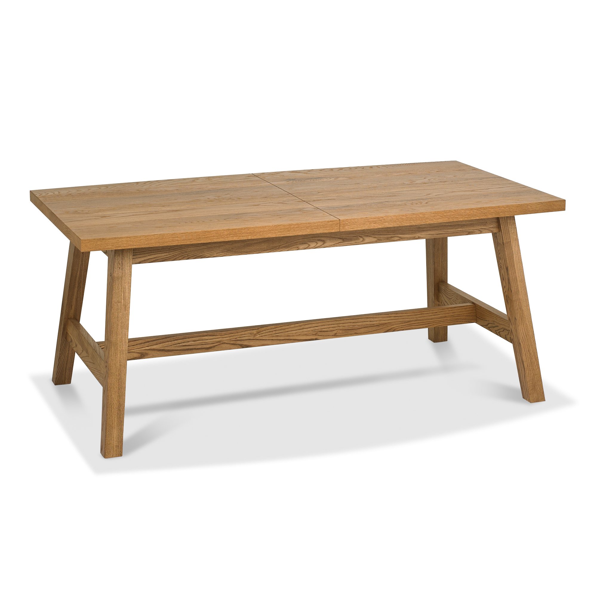 Rosen - Rustic Oak 4-6 Seater Extendable Dining Table
