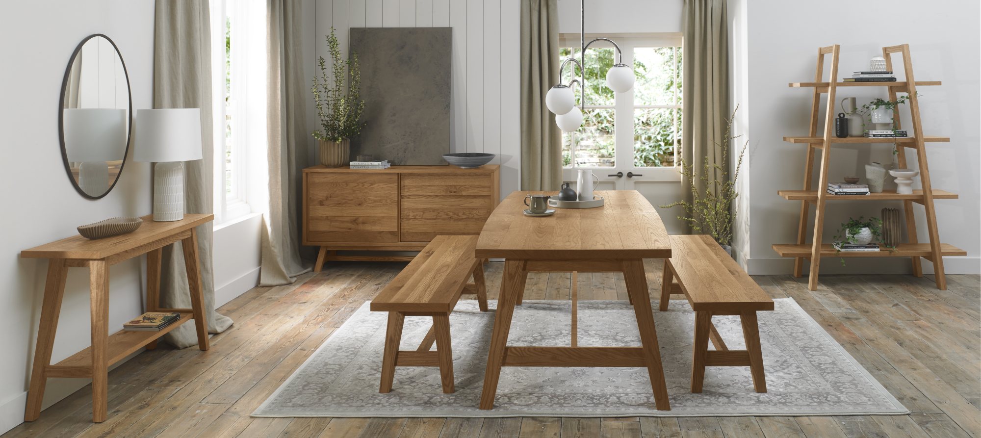 Rosen - Rustic Oak Open Display Unit