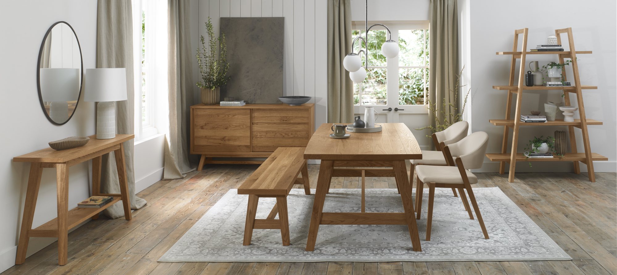 Rosen - Rustic Oak Wide Sideboard