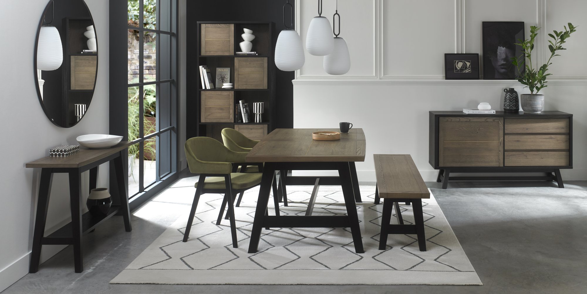 Rosen - Peppercorn Dining Arm Chair in Cedar Velvet (Pair)